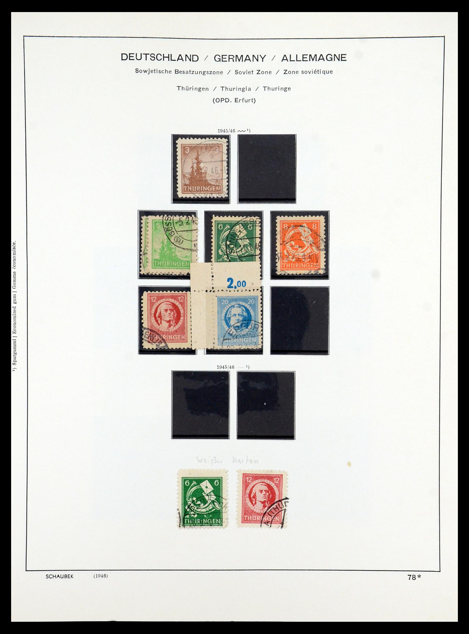 35914 046 - Postzegelverzameling 35914 Duitse Zones 1945-1949.