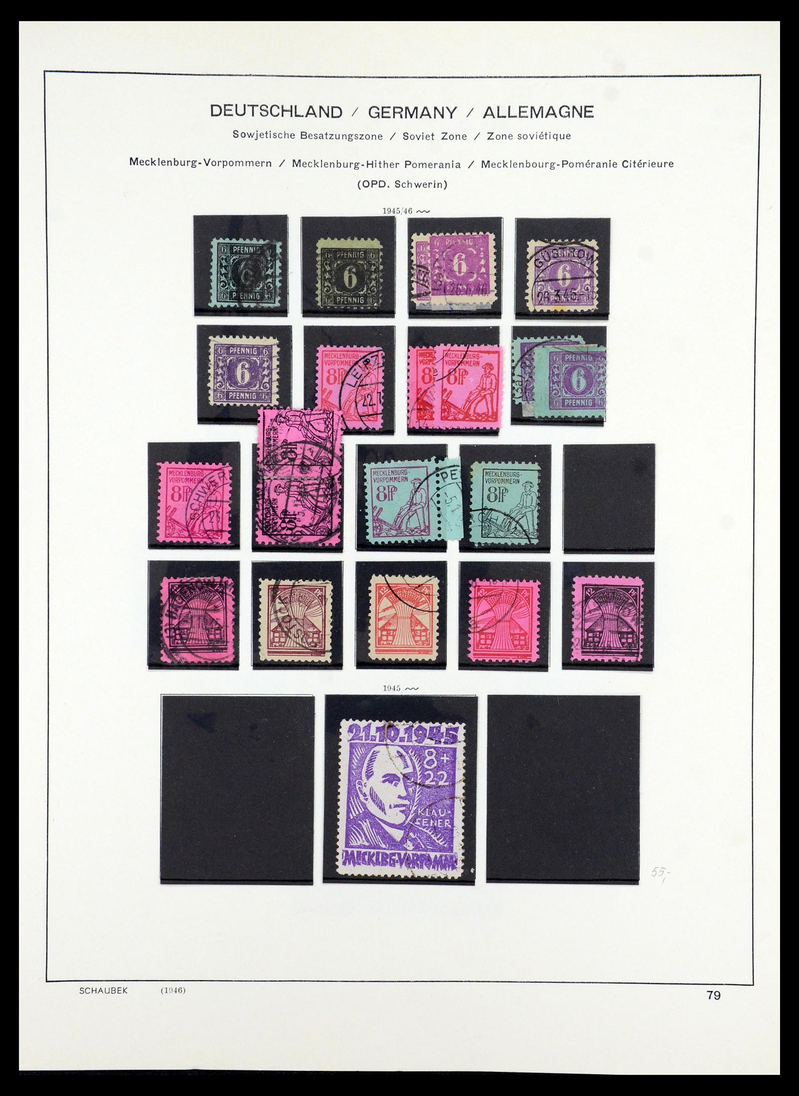 35914 047 - Stamp Collection 35914 German Zones 1945-1949.