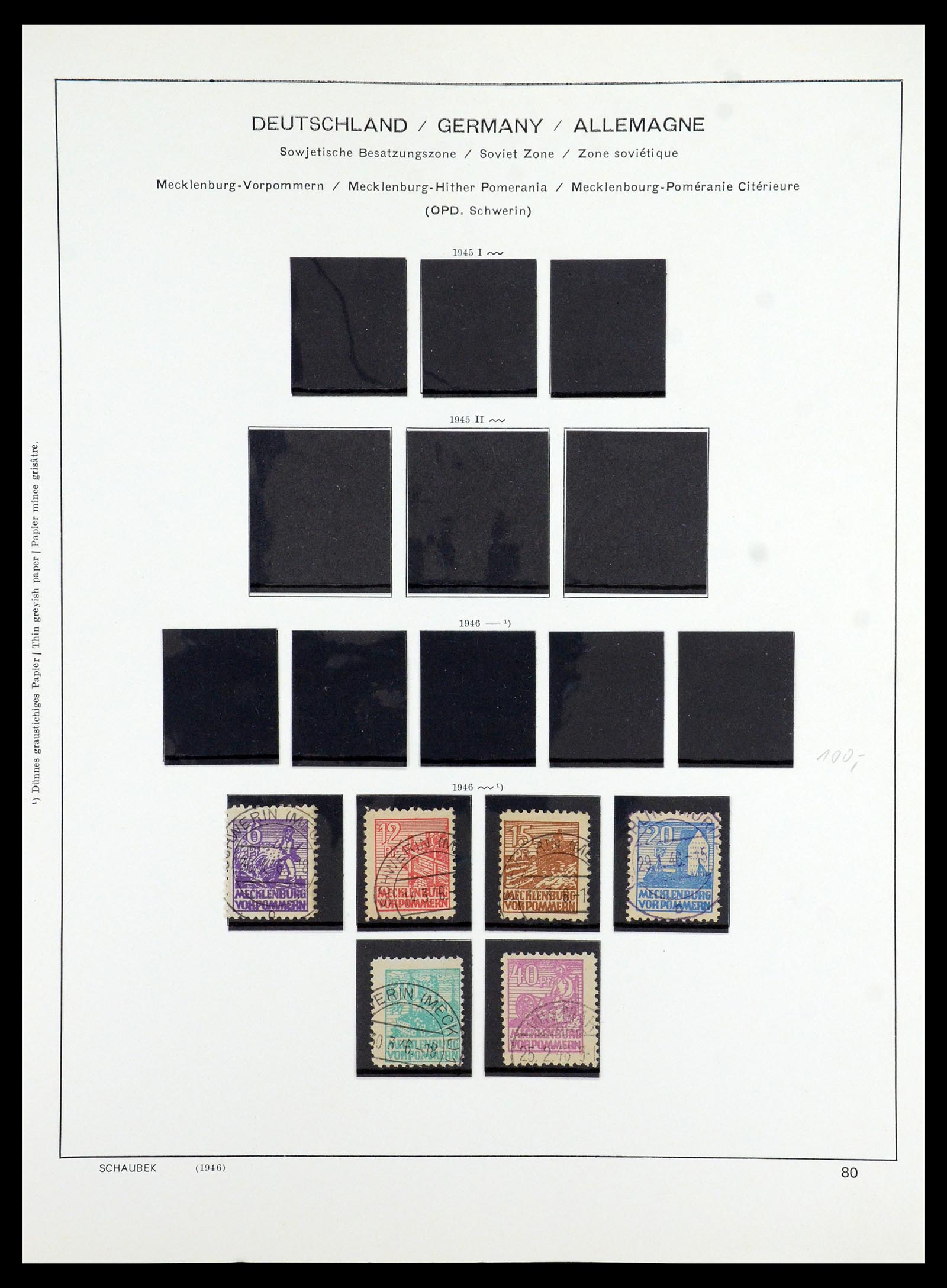35914 048 - Stamp Collection 35914 German Zones 1945-1949.