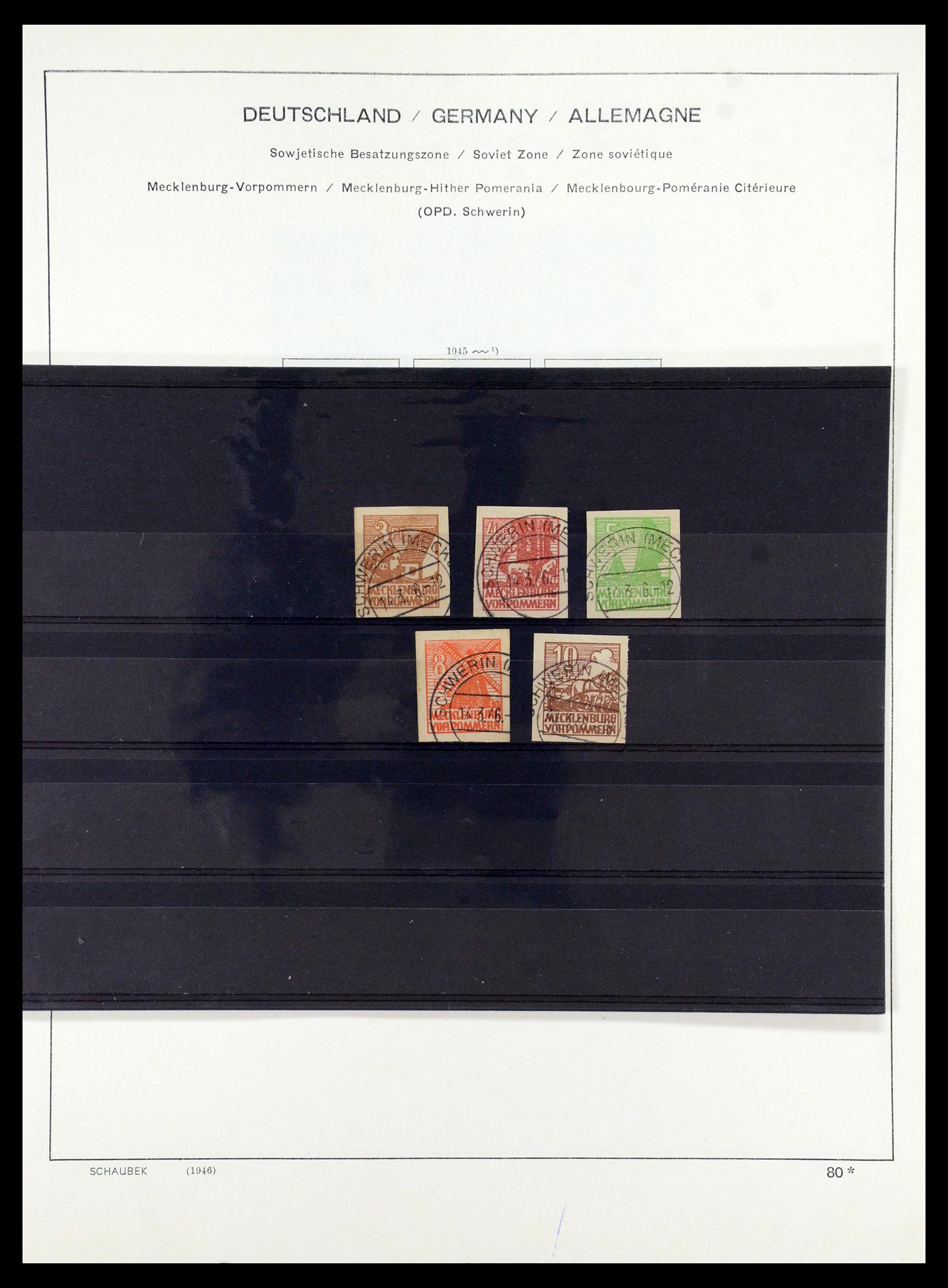 35914 049 - Stamp Collection 35914 German Zones 1945-1949.