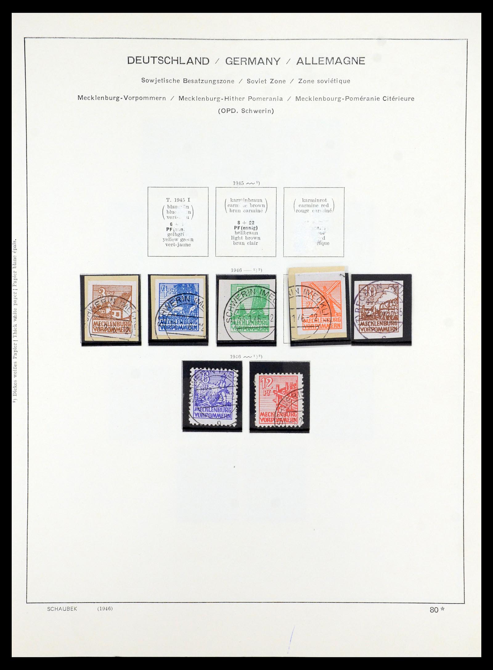 35914 050 - Stamp Collection 35914 German Zones 1945-1949.