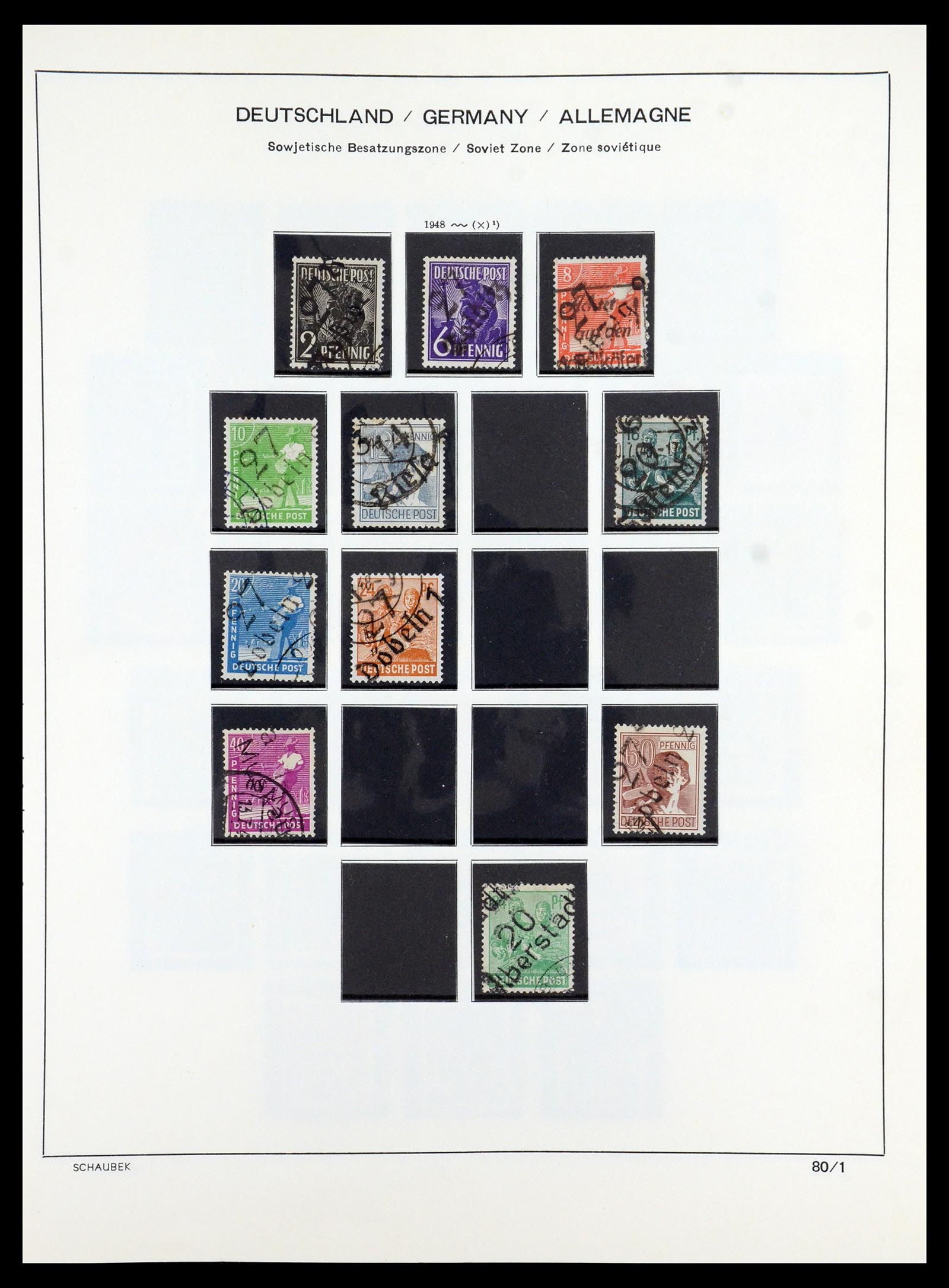 35914 051 - Stamp Collection 35914 German Zones 1945-1949.