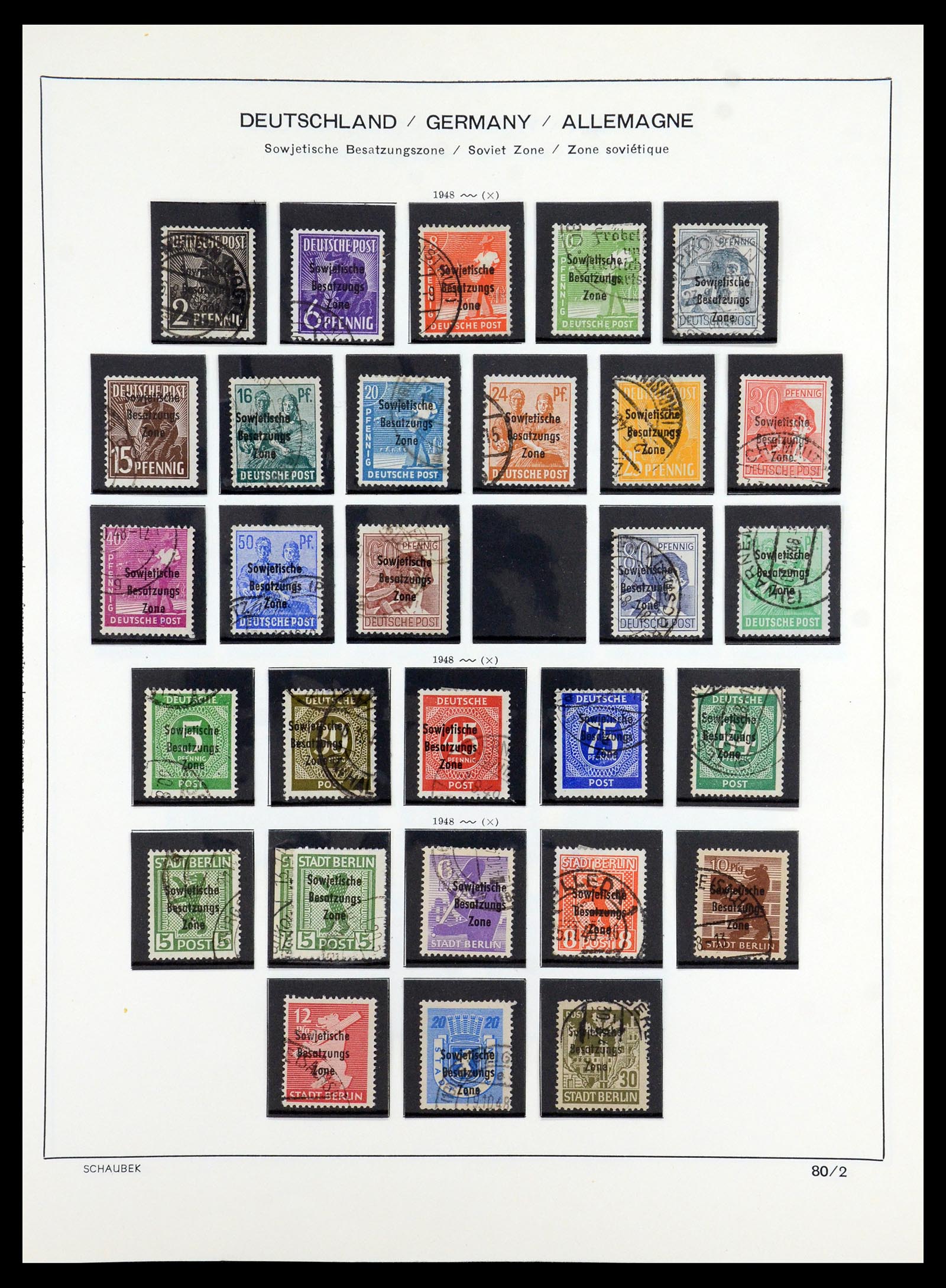35914 052 - Stamp Collection 35914 German Zones 1945-1949.