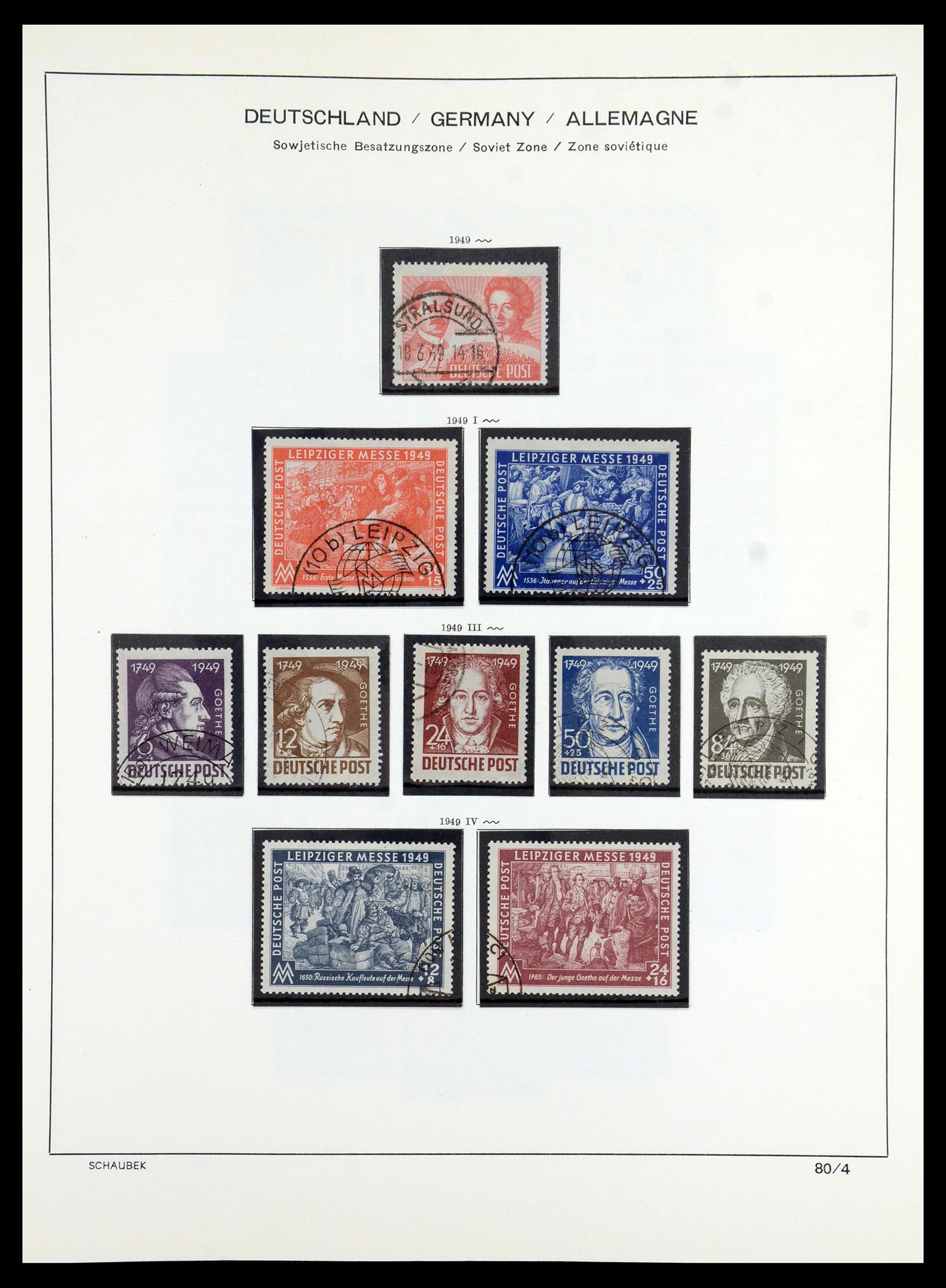 35914 054 - Stamp Collection 35914 German Zones 1945-1949.