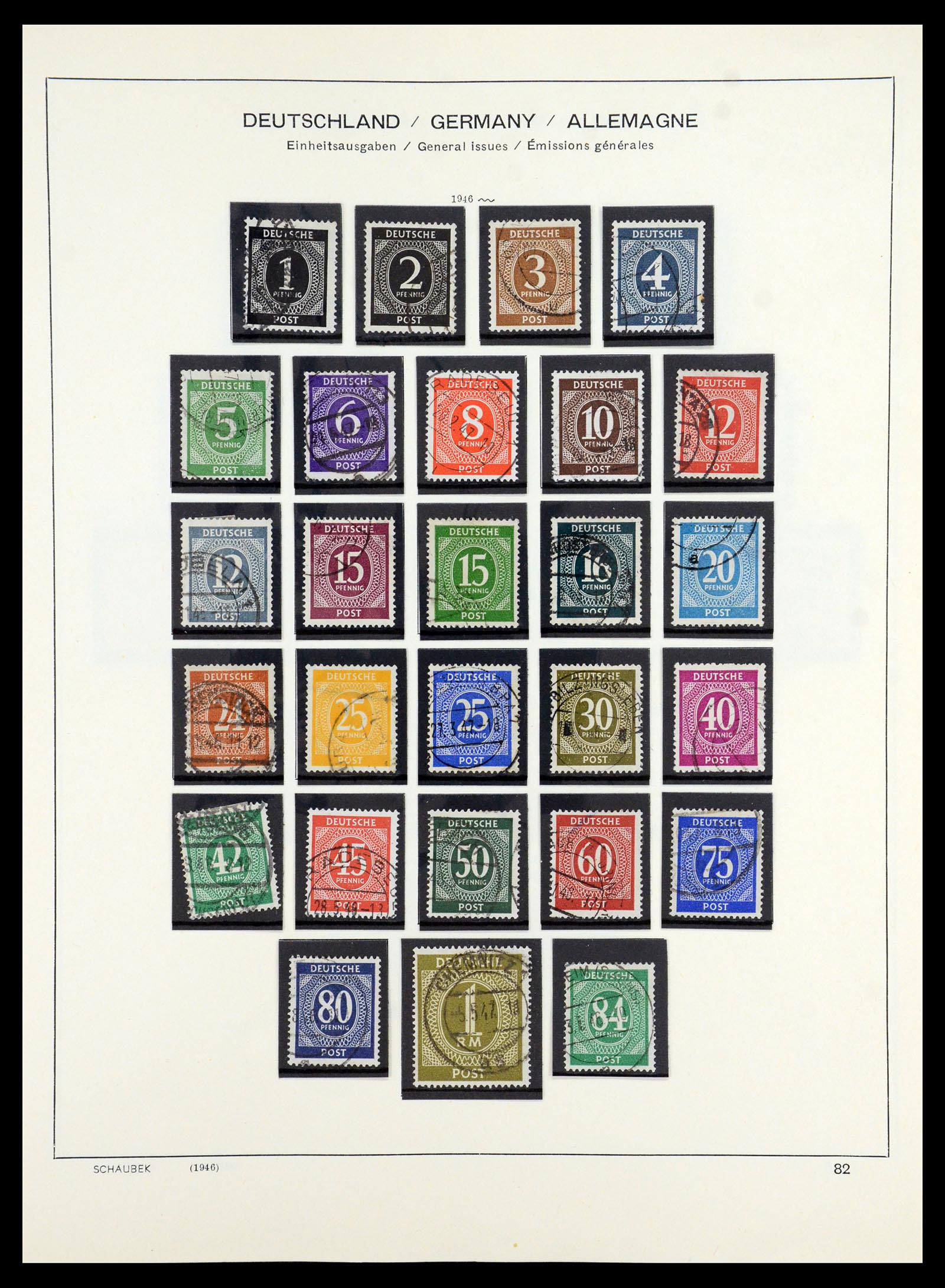 35914 055 - Stamp Collection 35914 German Zones 1945-1949.
