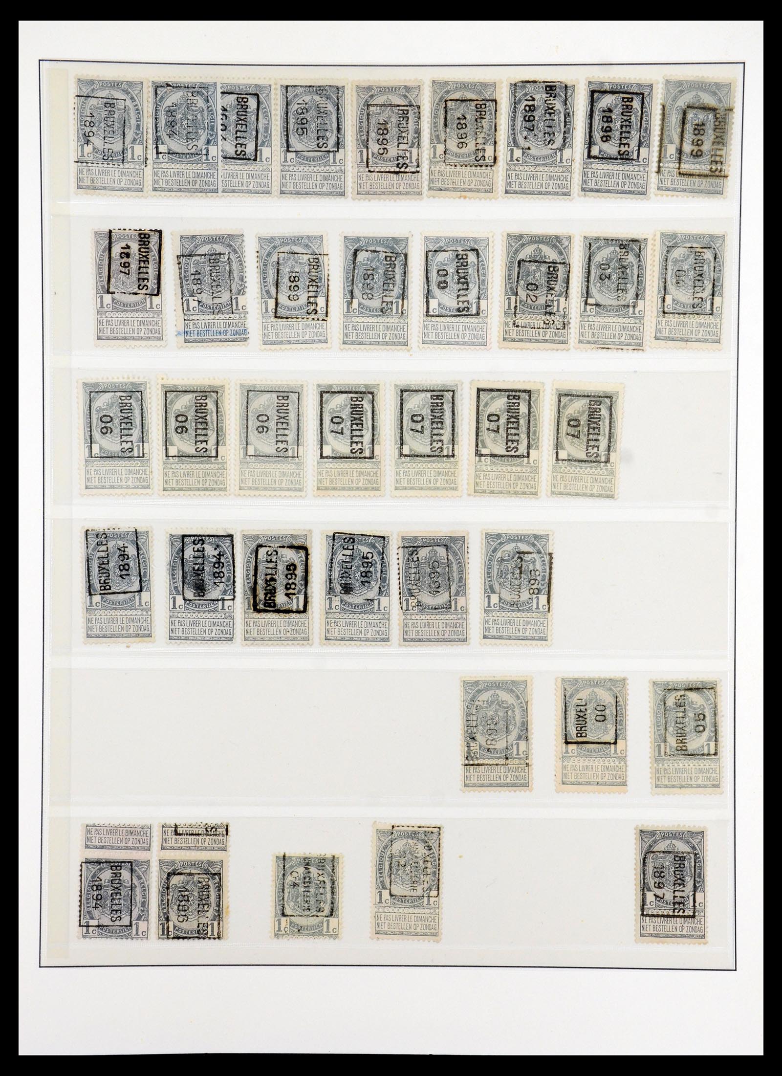 35916 002 - Stamp Collection 35916 Belgium precancels 1895-1938.
