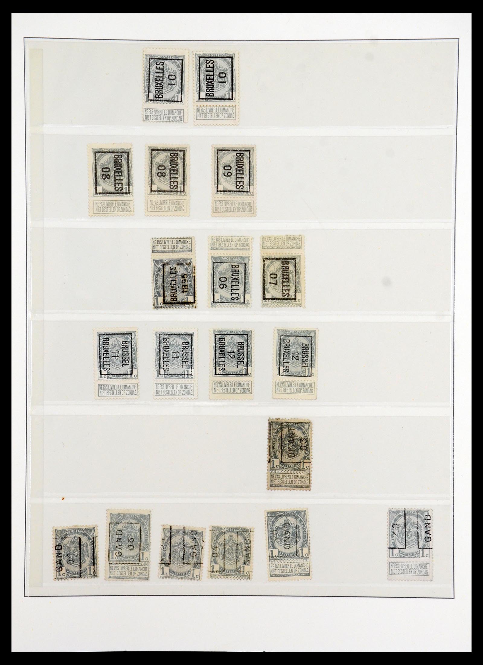 35916 003 - Stamp Collection 35916 Belgium precancels 1895-1938.