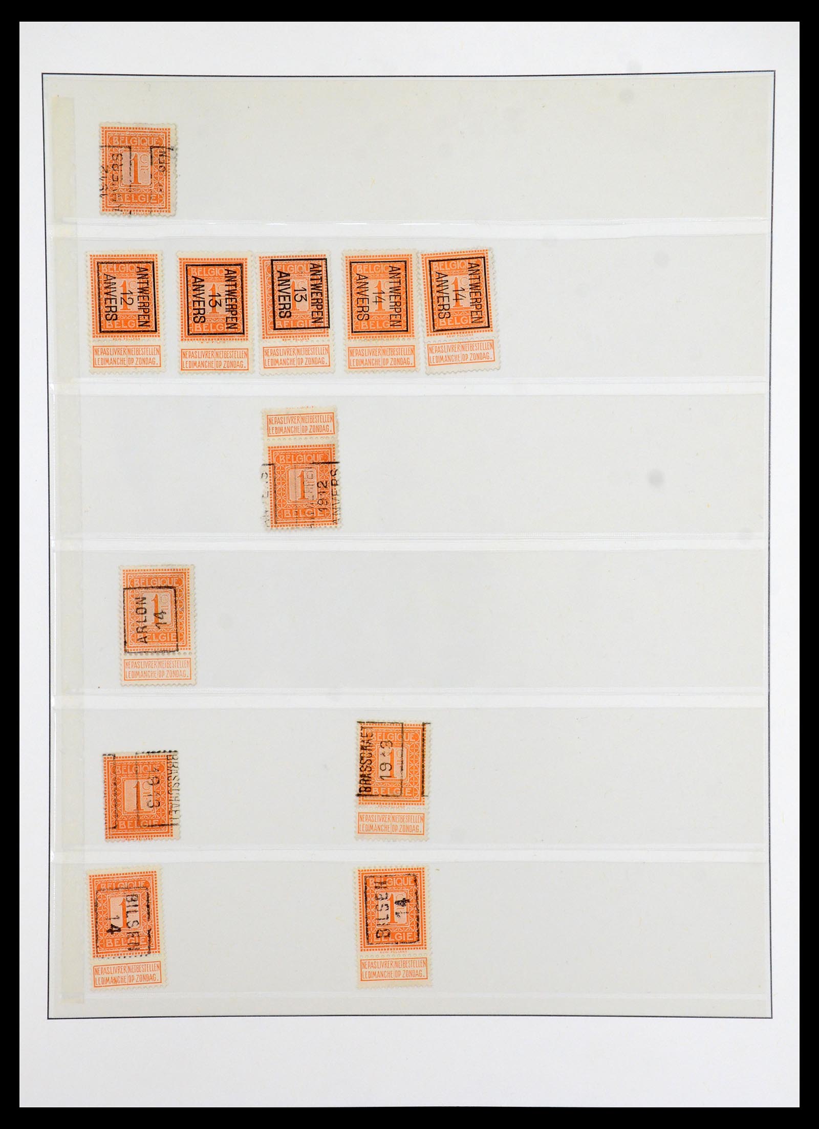 35916 006 - Stamp Collection 35916 Belgium precancels 1895-1938.