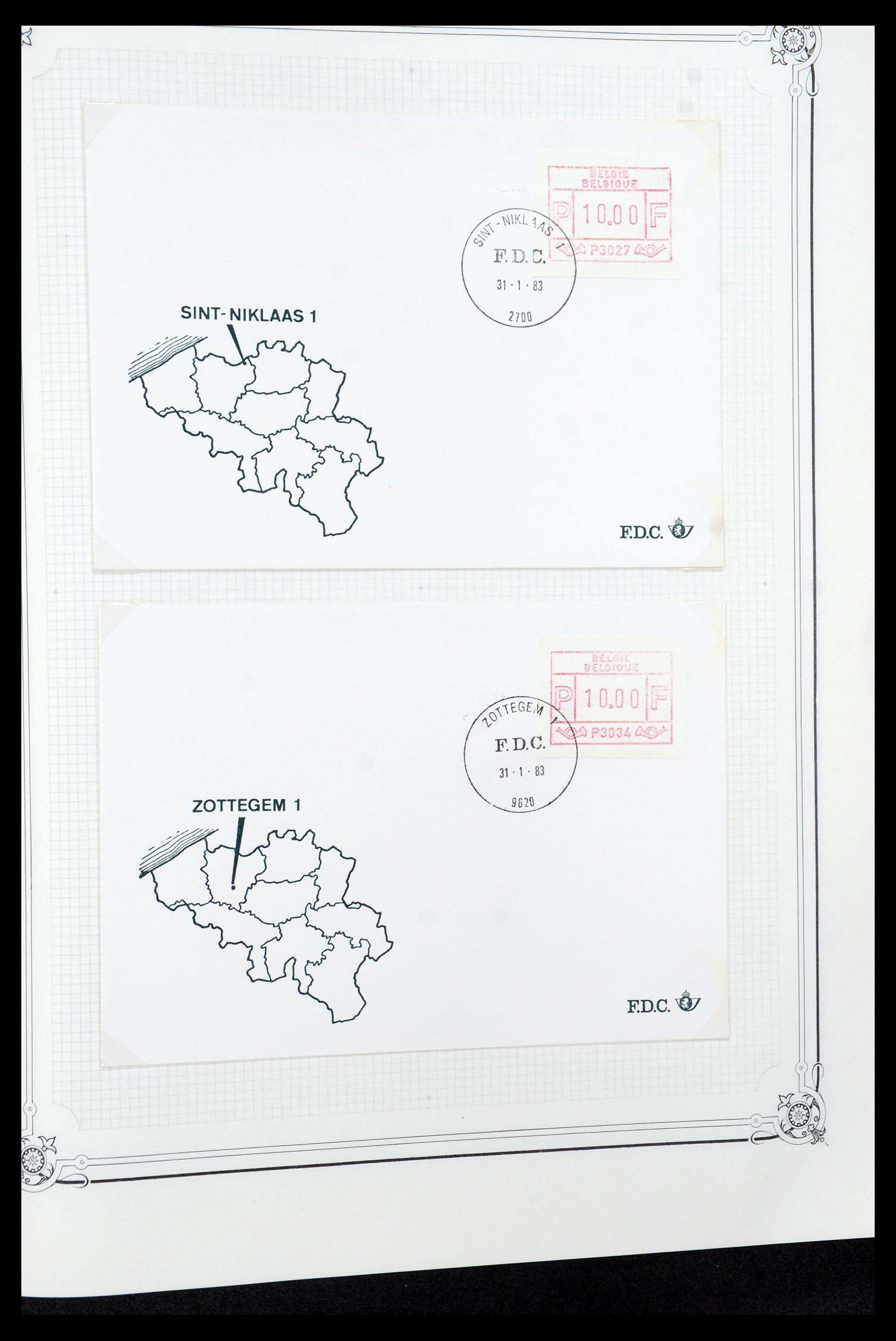 35917 055 - Postzegelverzameling 35917 België 1870-1983.