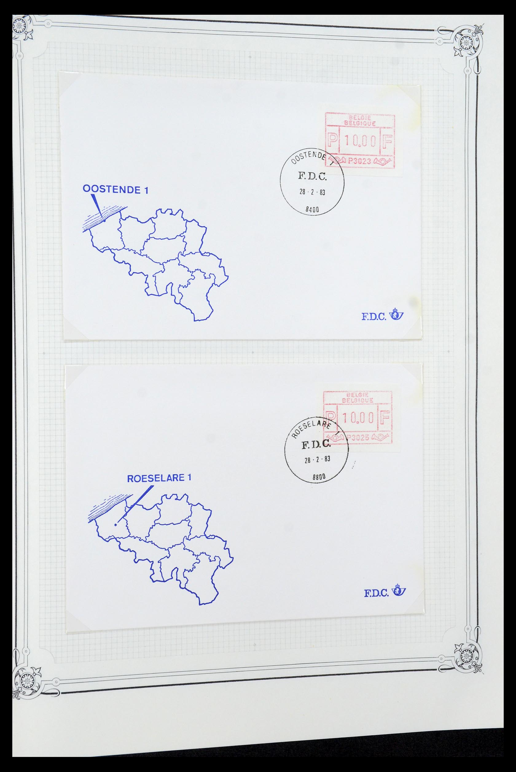 35917 061 - Postzegelverzameling 35917 België 1870-1983.