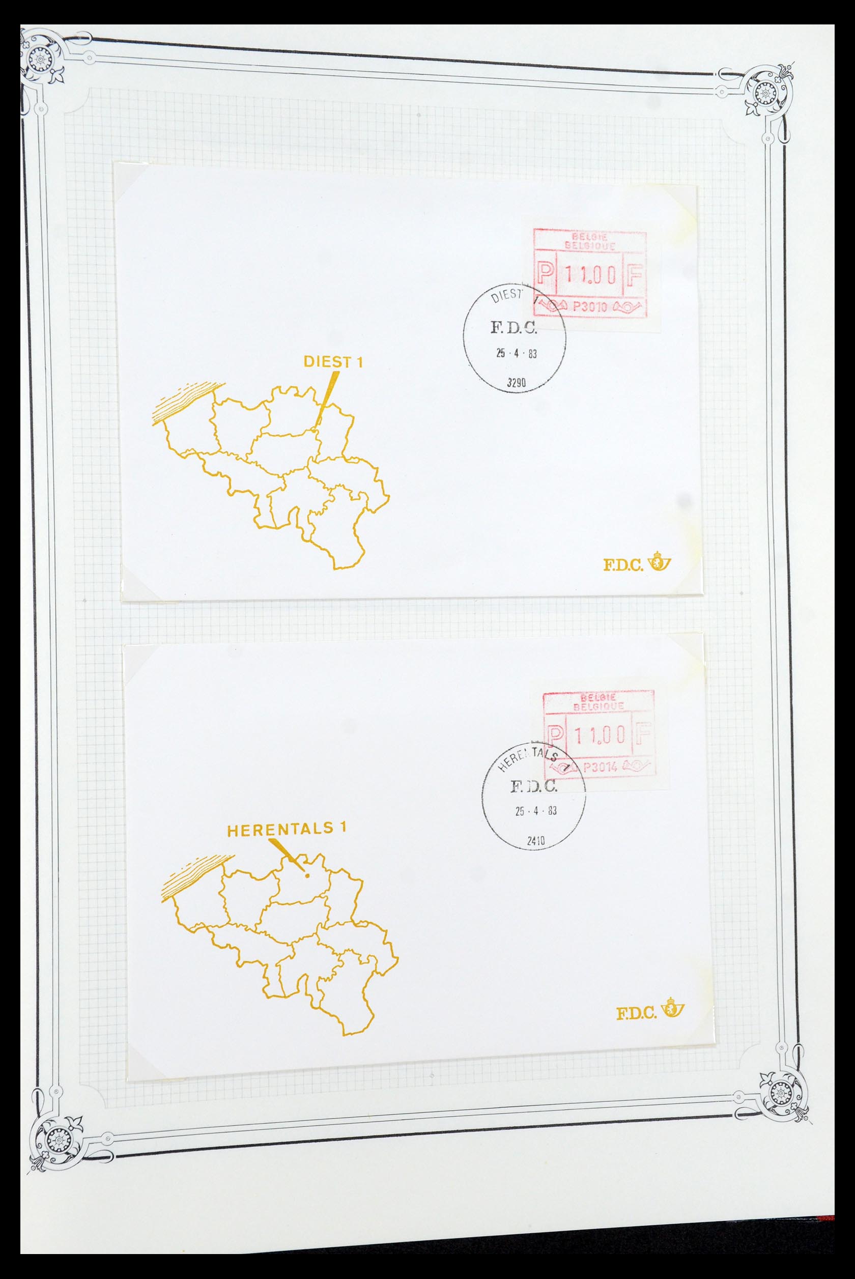 35917 073 - Postzegelverzameling 35917 België 1870-1983.