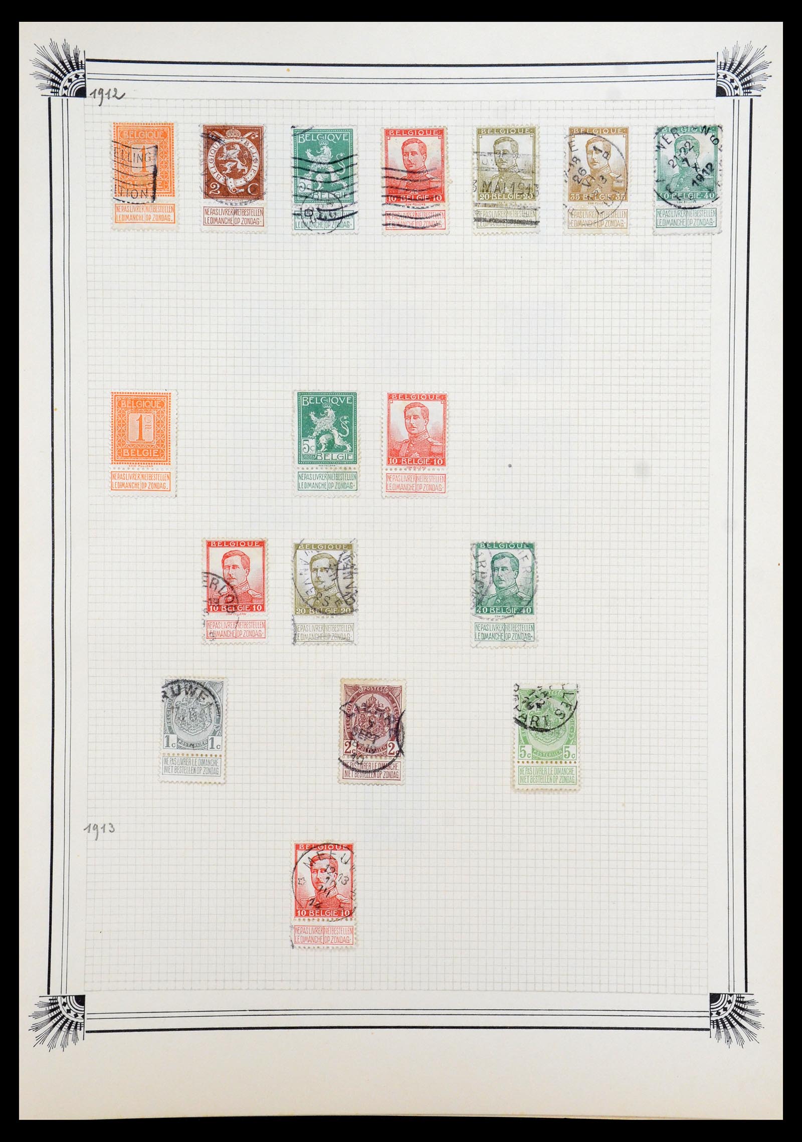 35918 007 - Postzegelverzameling 35918 Europese landen 1849-1940.