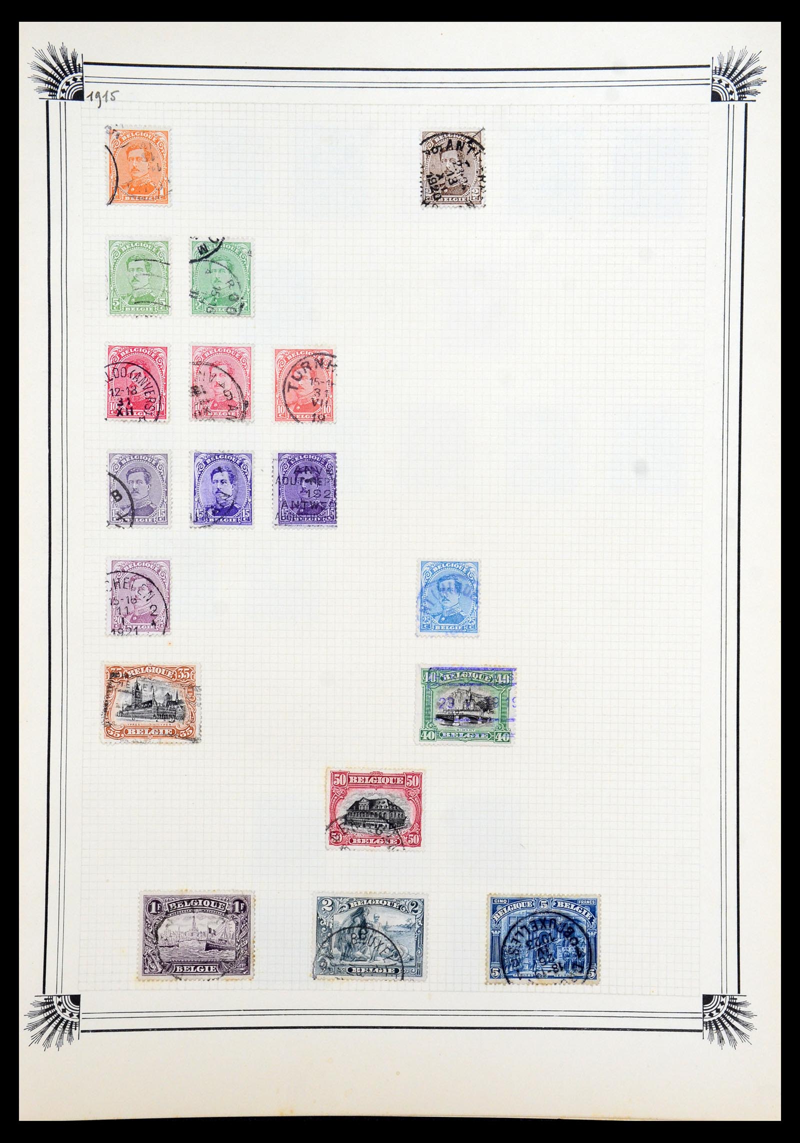 35918 009 - Postzegelverzameling 35918 Europese landen 1849-1940.