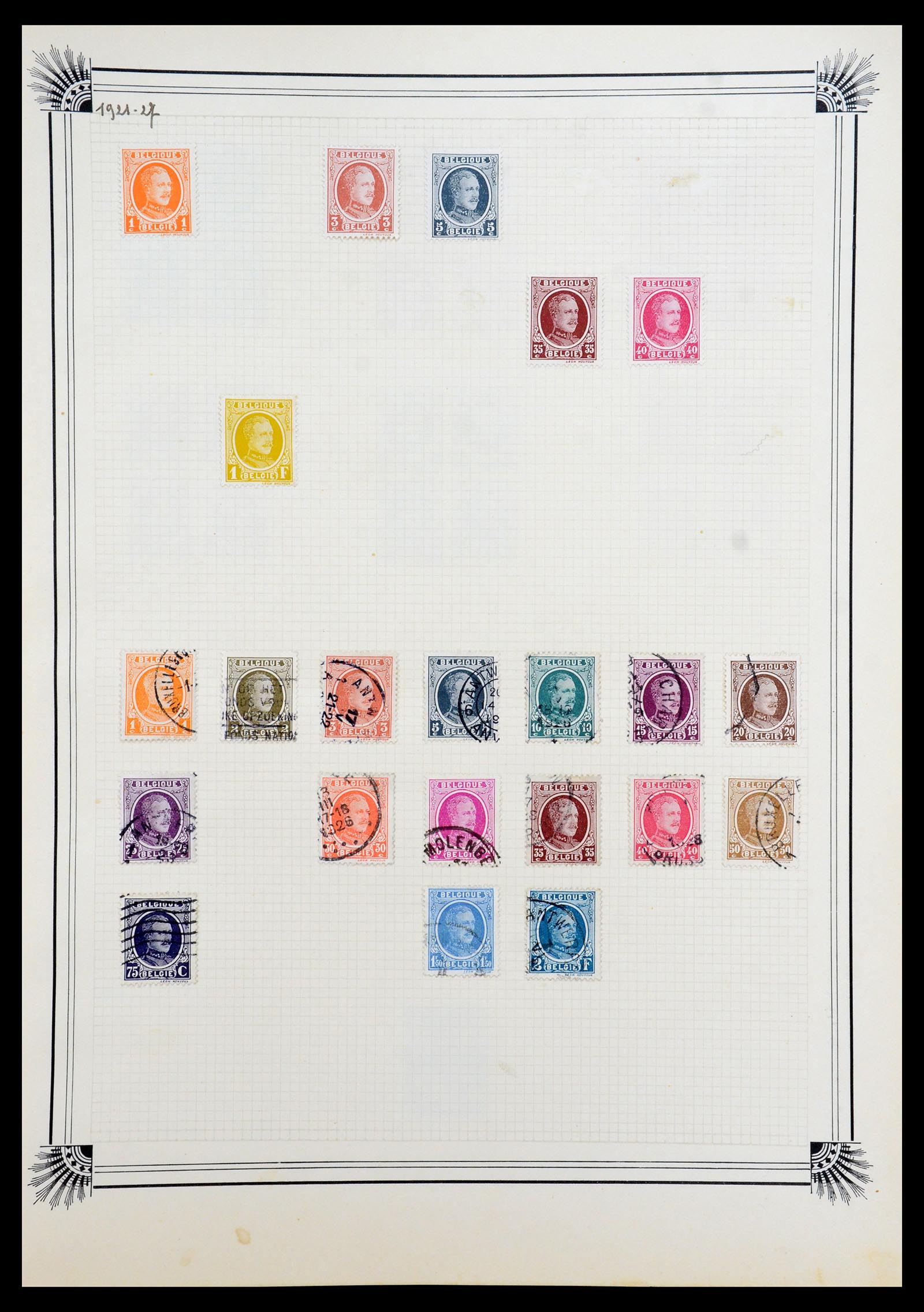 35918 012 - Postzegelverzameling 35918 Europese landen 1849-1940.