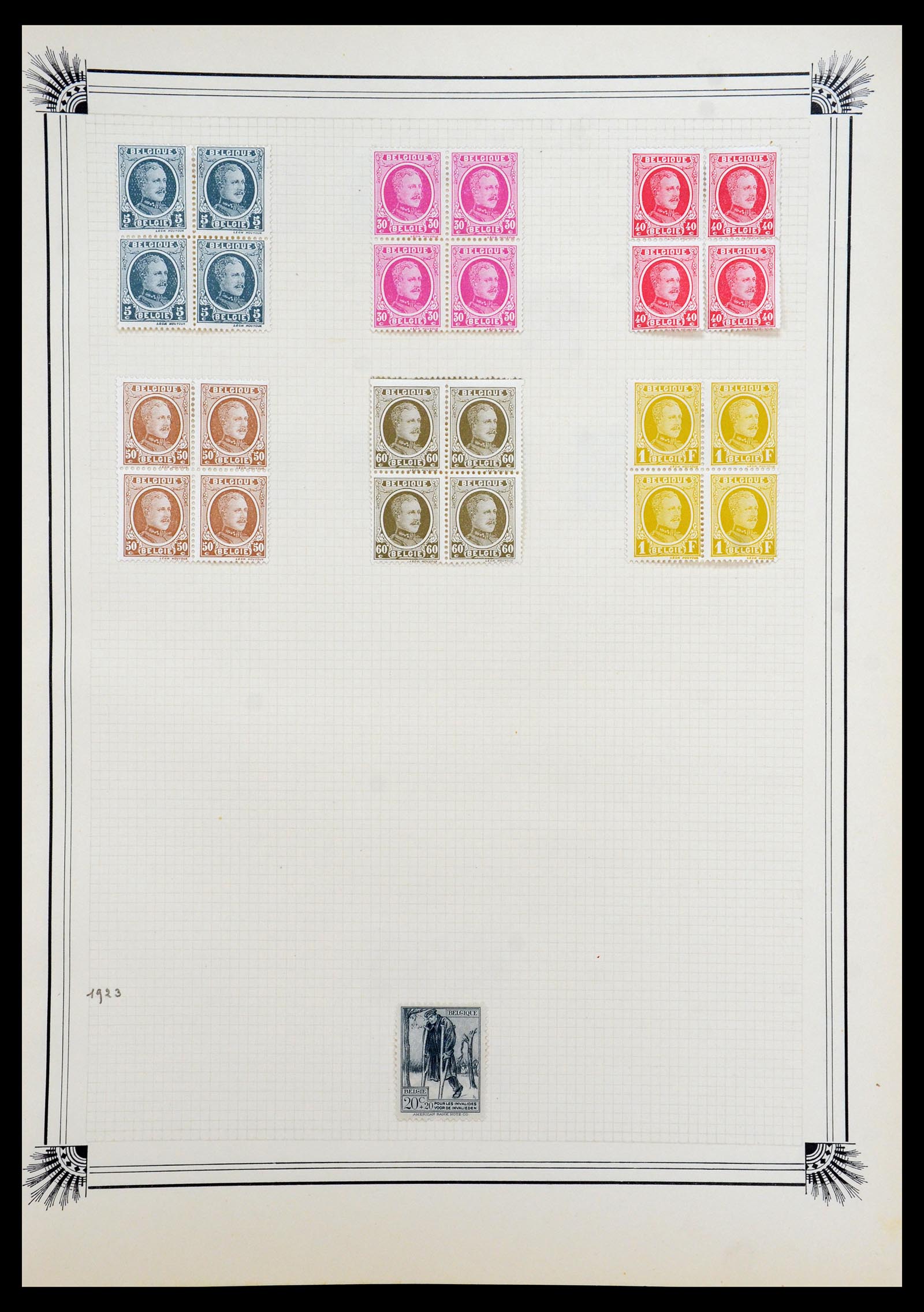 35918 013 - Postzegelverzameling 35918 Europese landen 1849-1940.