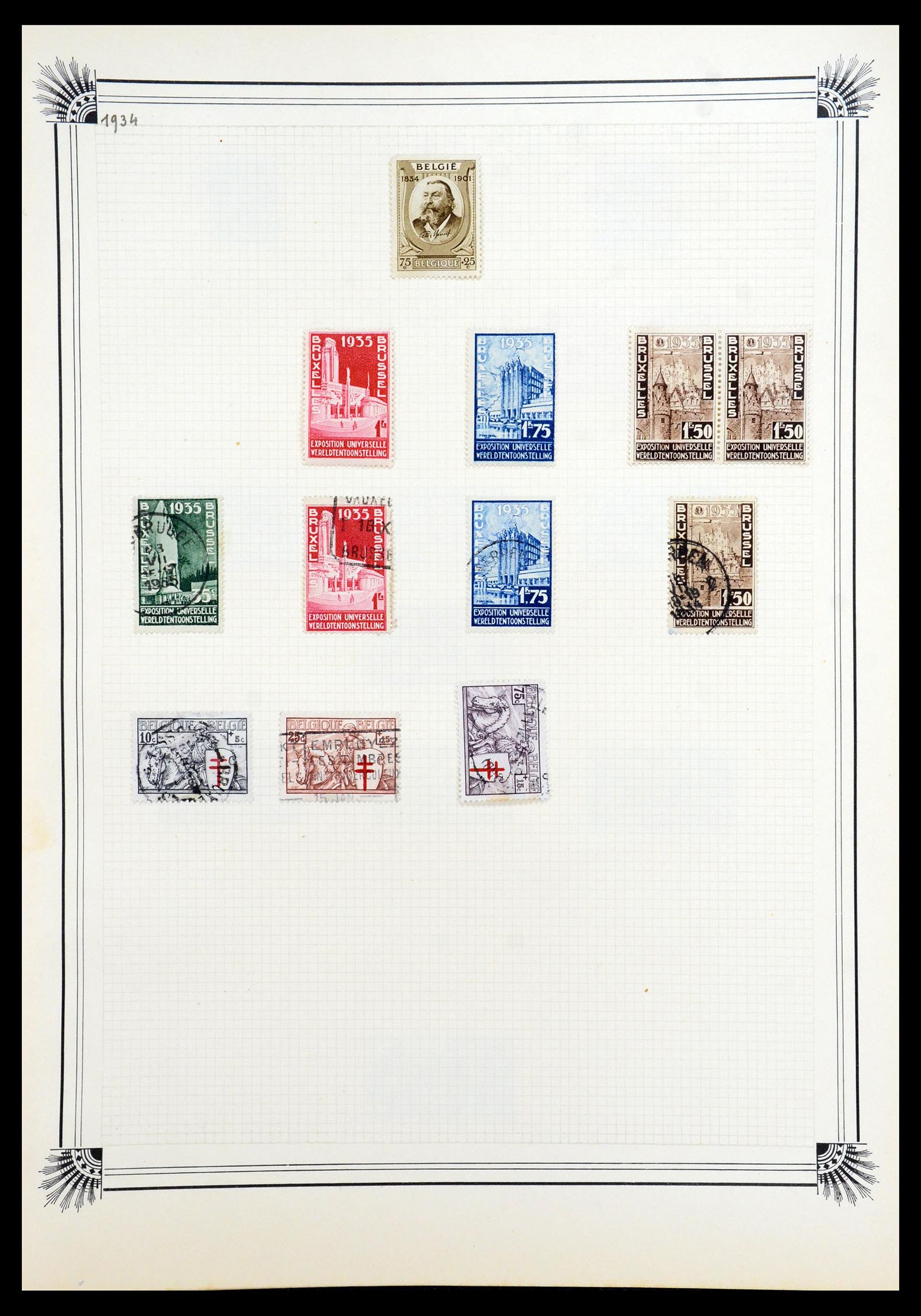 35918 033 - Postzegelverzameling 35918 Europese landen 1849-1940.