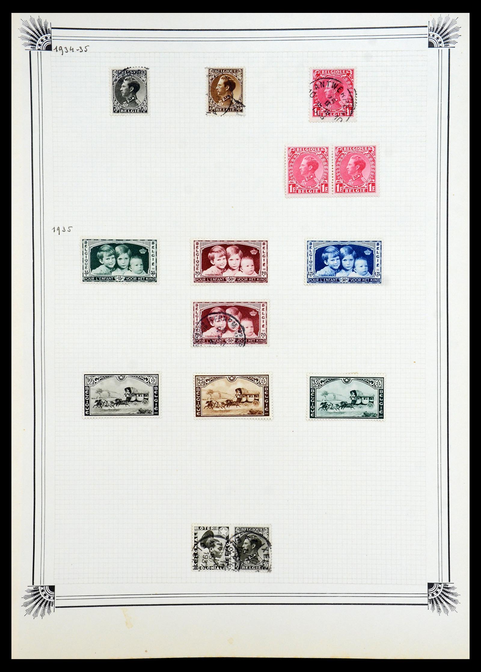 35918 034 - Postzegelverzameling 35918 Europese landen 1849-1940.