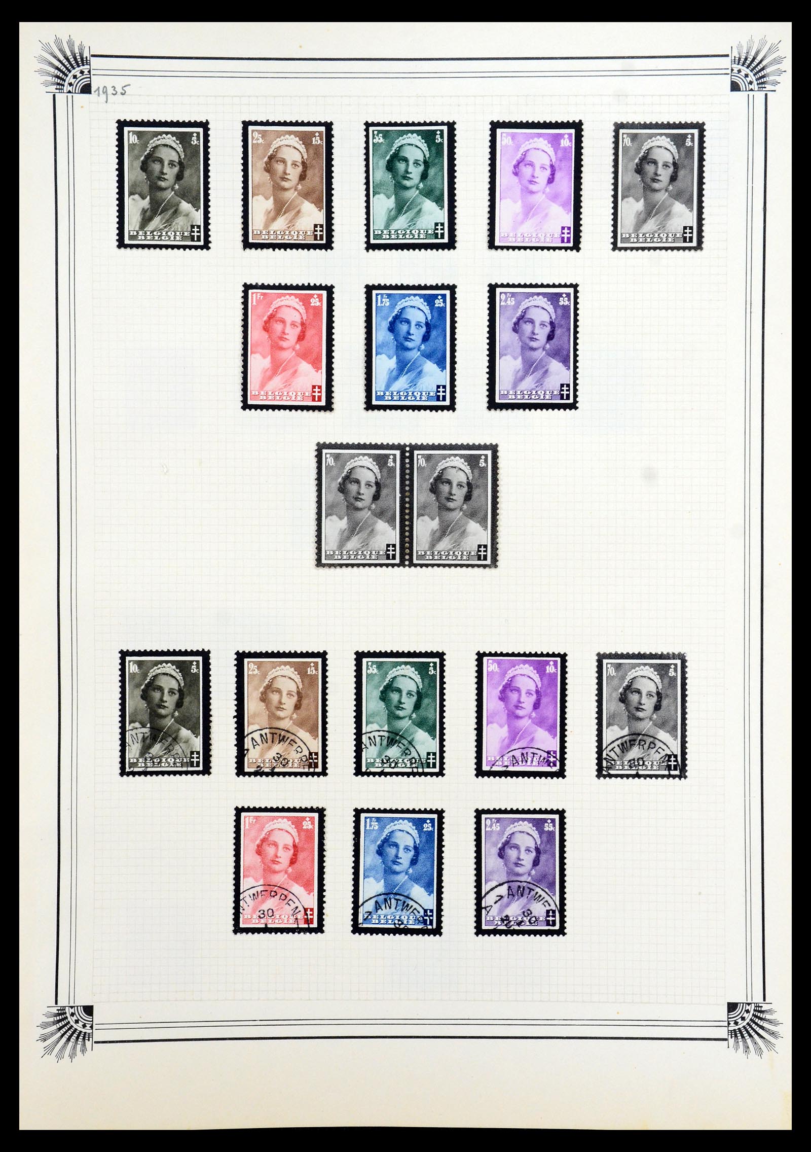 35918 035 - Postzegelverzameling 35918 Europese landen 1849-1940.