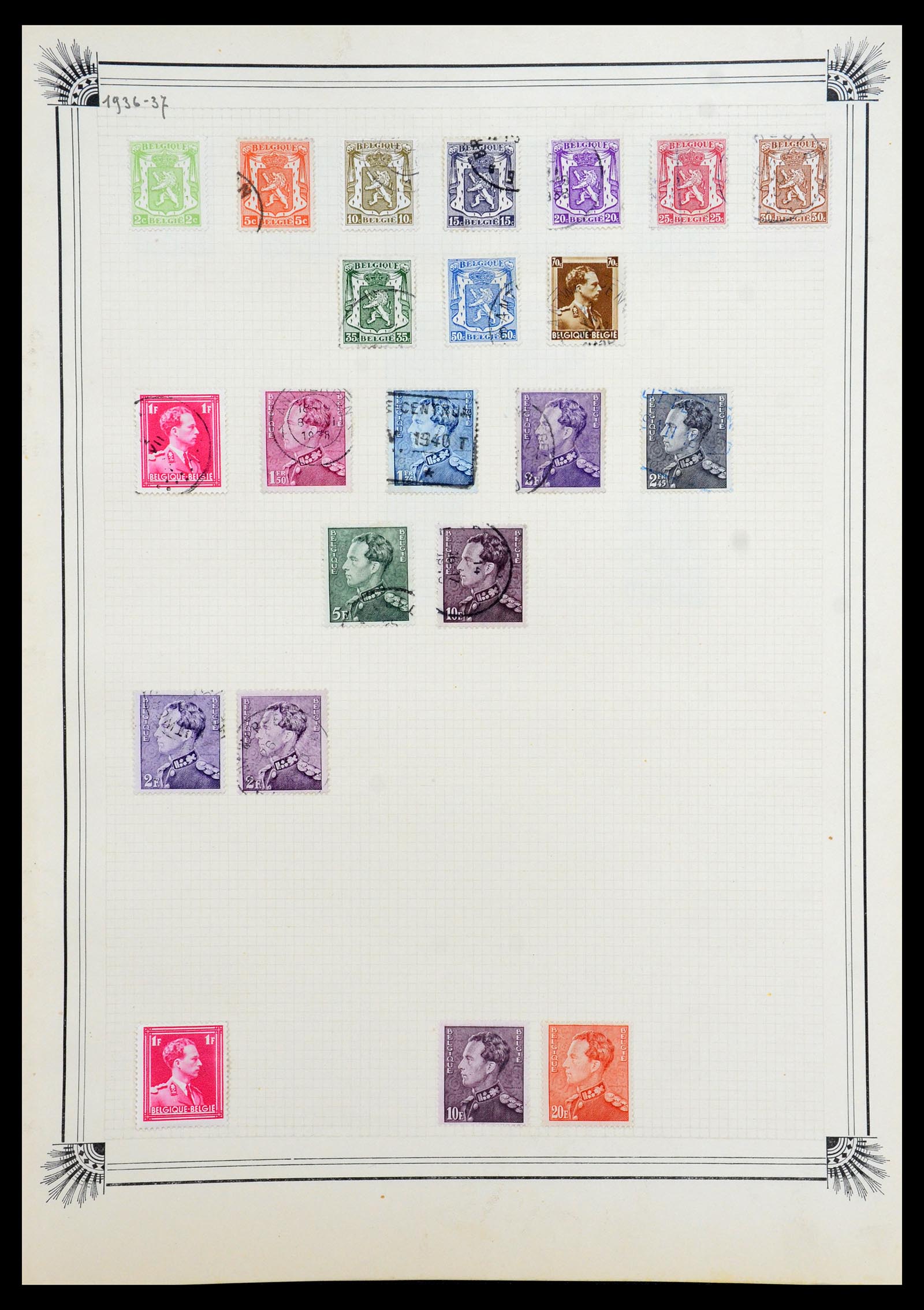 35918 036 - Postzegelverzameling 35918 Europese landen 1849-1940.