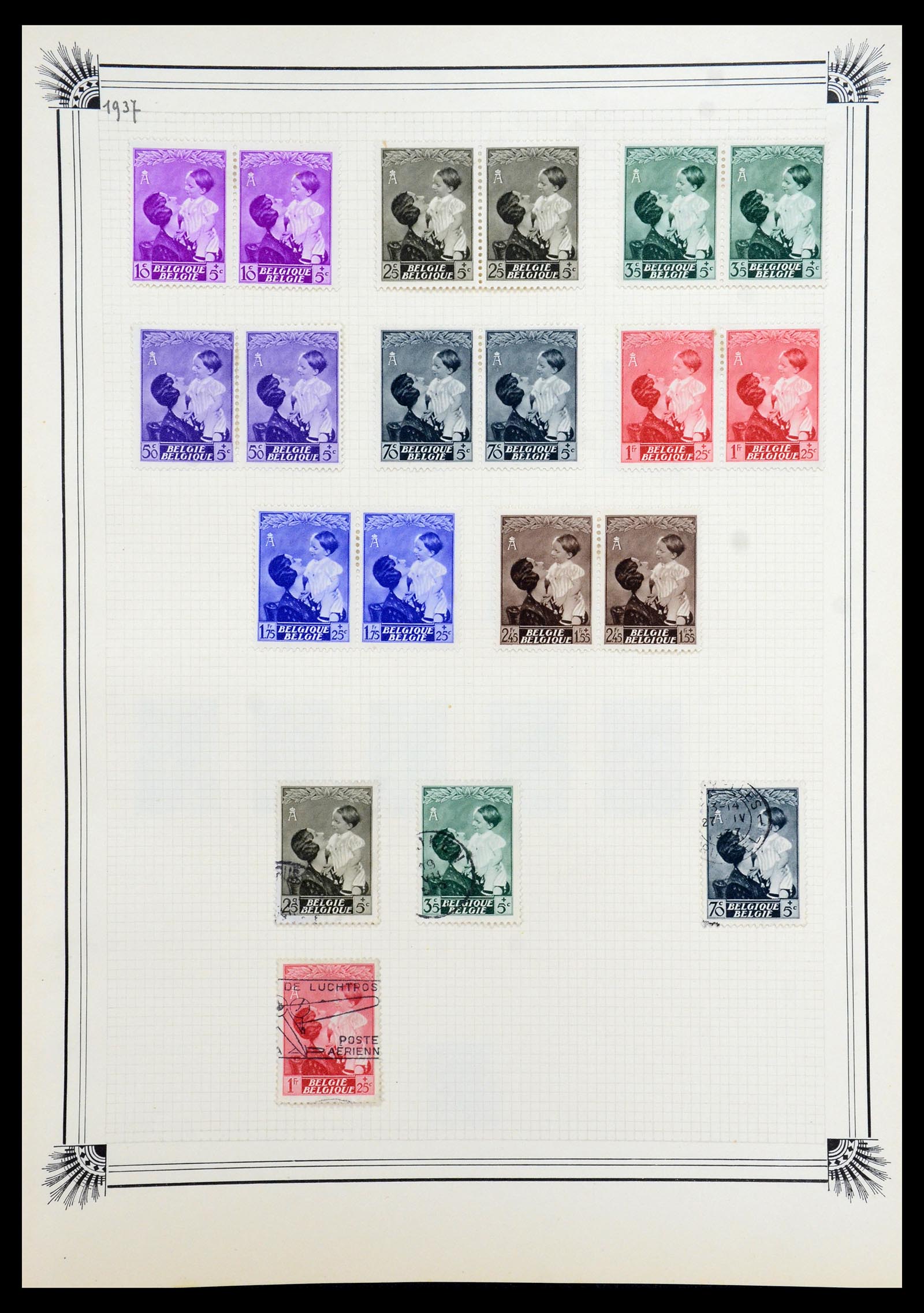 35918 038 - Postzegelverzameling 35918 Europese landen 1849-1940.