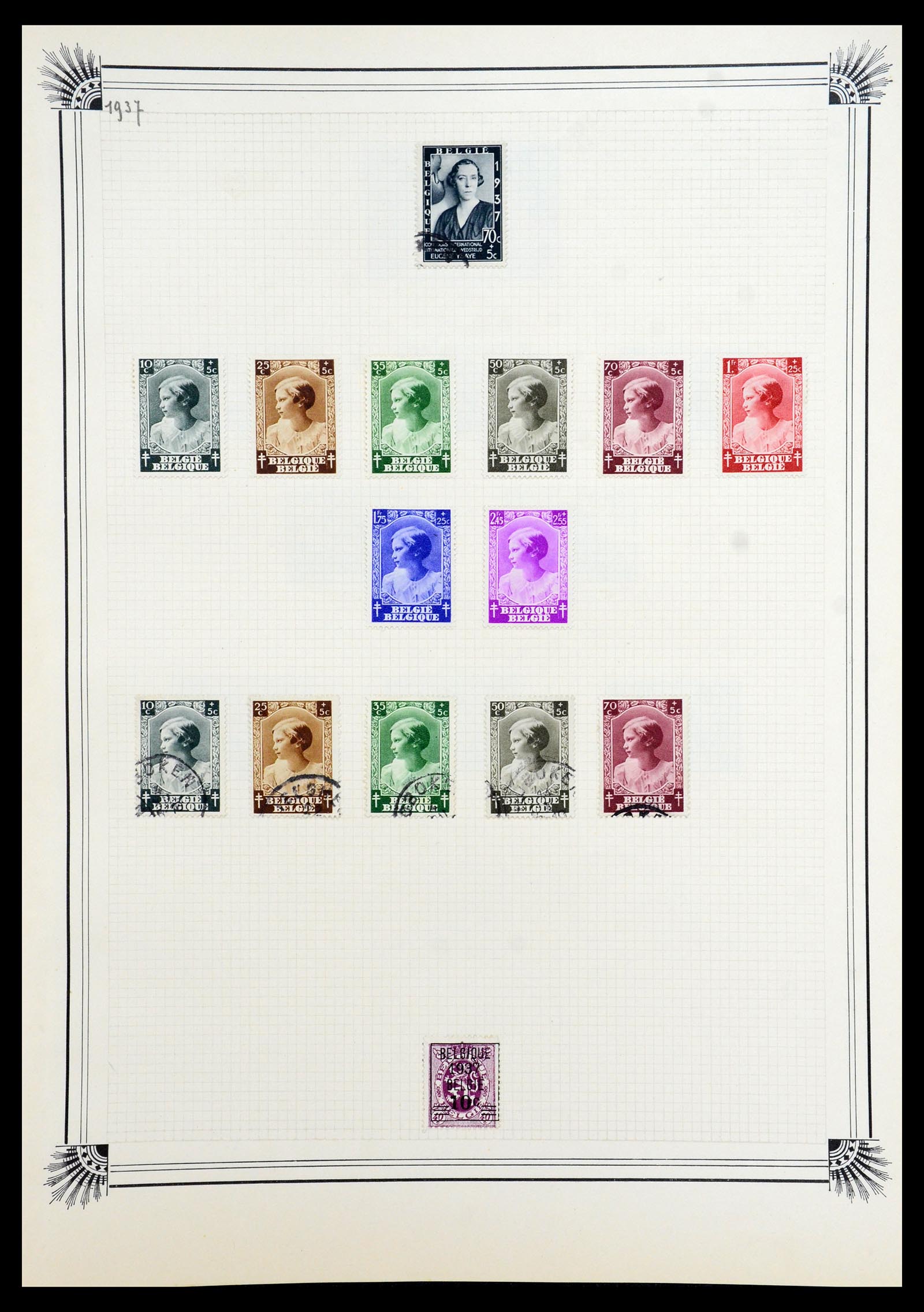 35918 039 - Postzegelverzameling 35918 Europese landen 1849-1940.