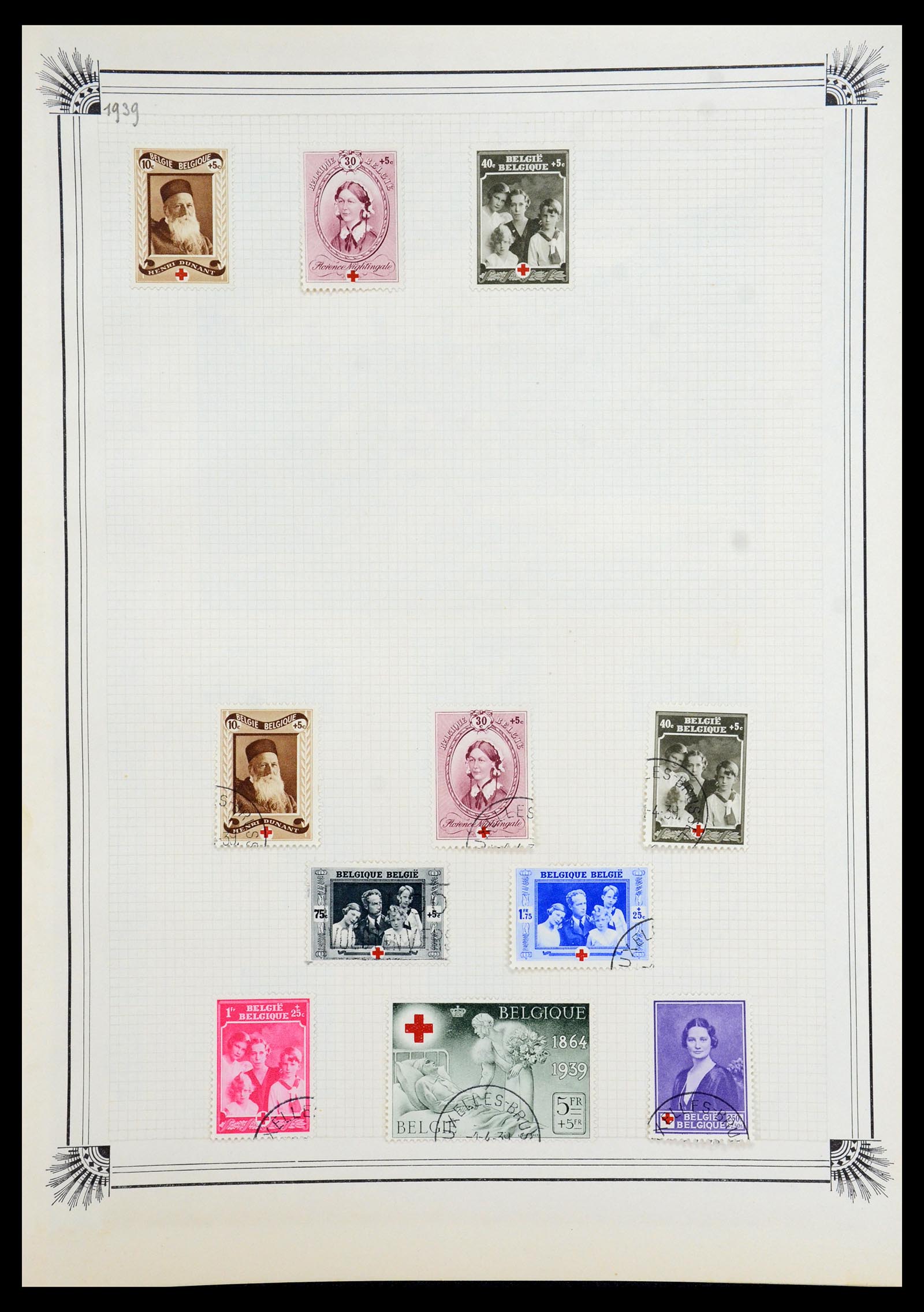 35918 044 - Postzegelverzameling 35918 Europese landen 1849-1940.