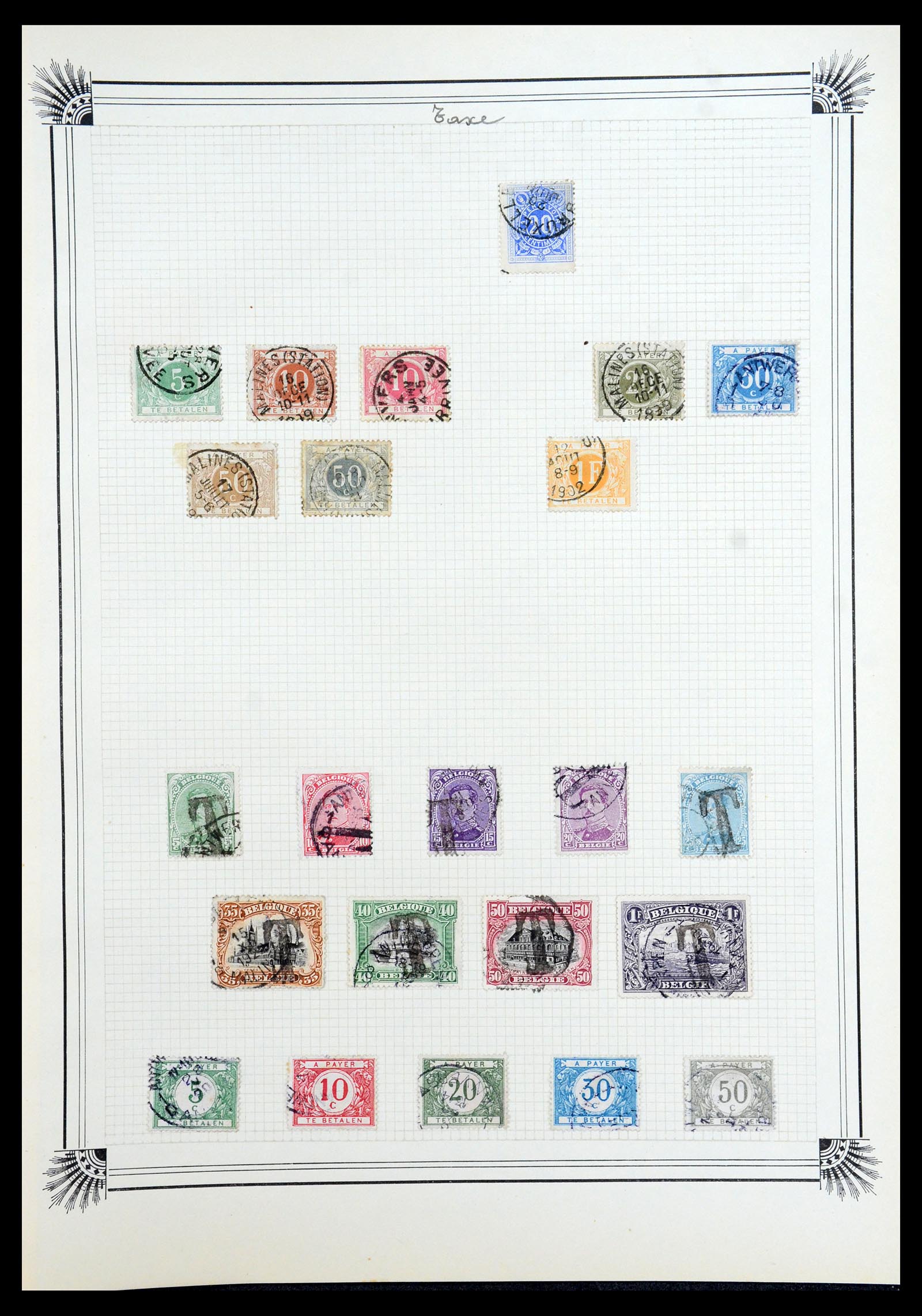 35918 053 - Postzegelverzameling 35918 Europese landen 1849-1940.