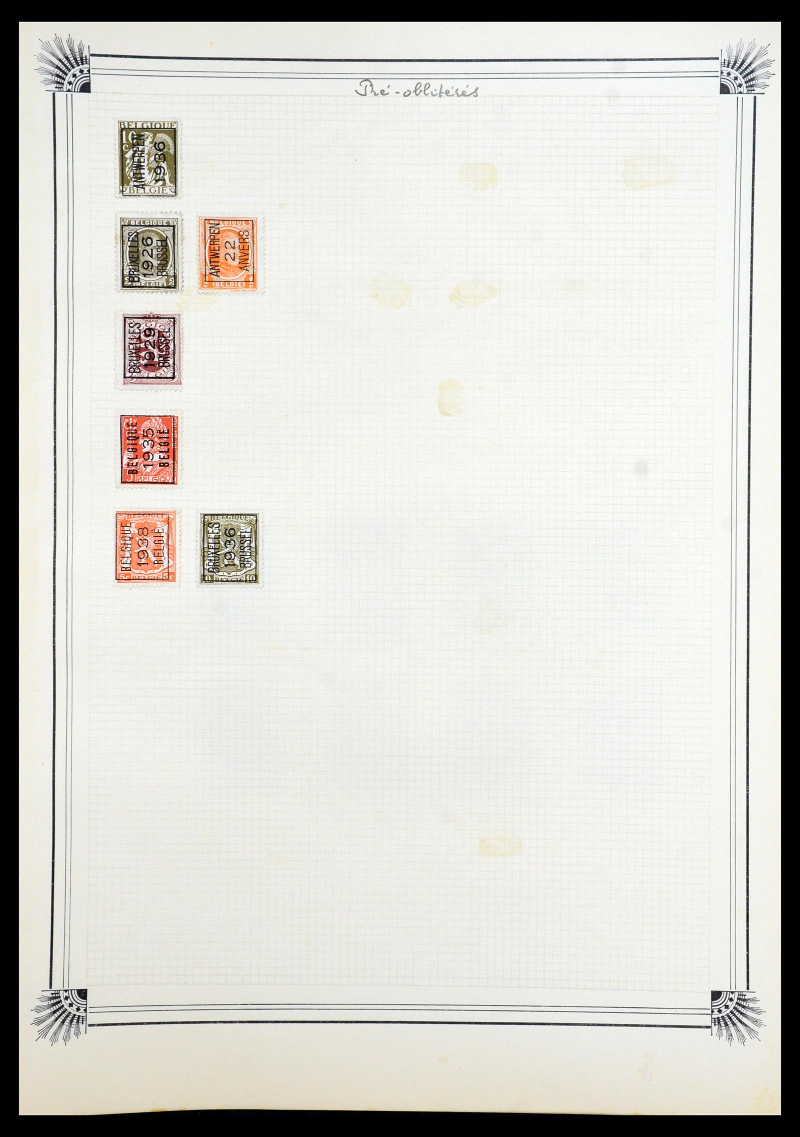 35918 055 - Postzegelverzameling 35918 Europese landen 1849-1940.