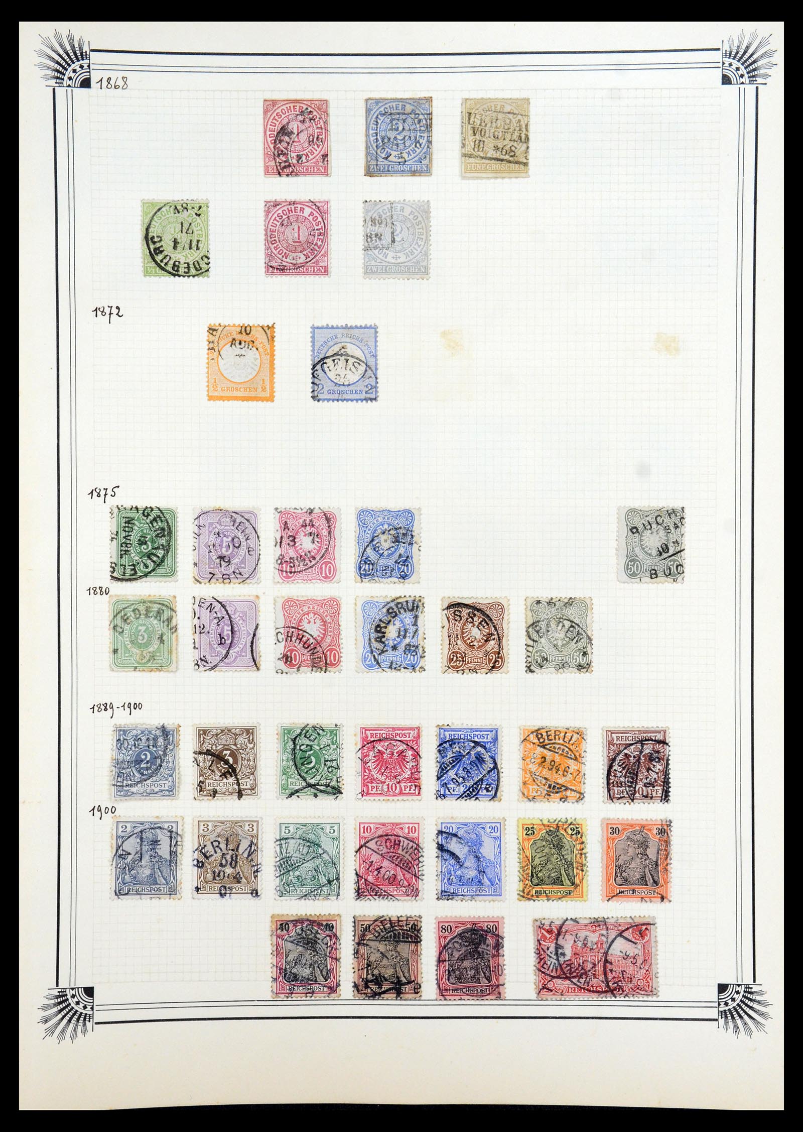 35918 069 - Postzegelverzameling 35918 Europese landen 1849-1940.