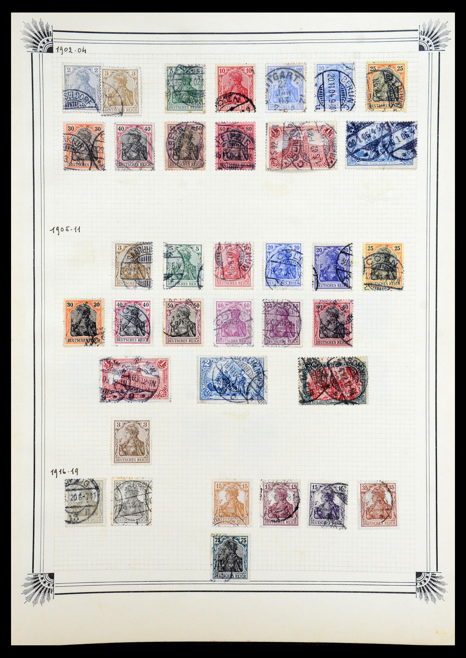 35918 070 - Postzegelverzameling 35918 Europese landen 1849-1940.