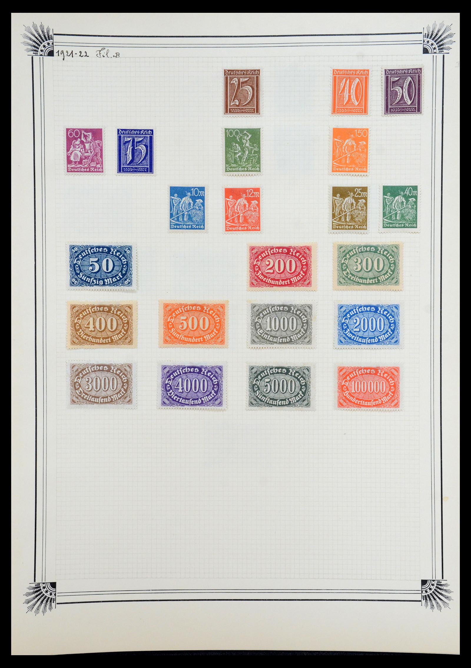 35918 073 - Postzegelverzameling 35918 Europese landen 1849-1940.