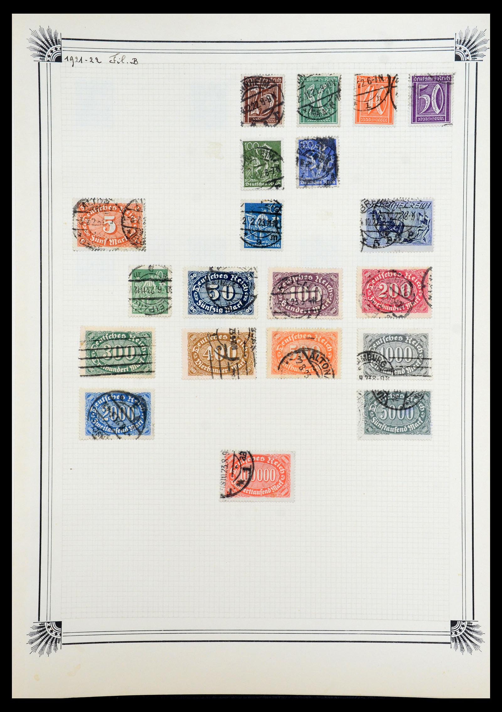 35918 074 - Postzegelverzameling 35918 Europese landen 1849-1940.
