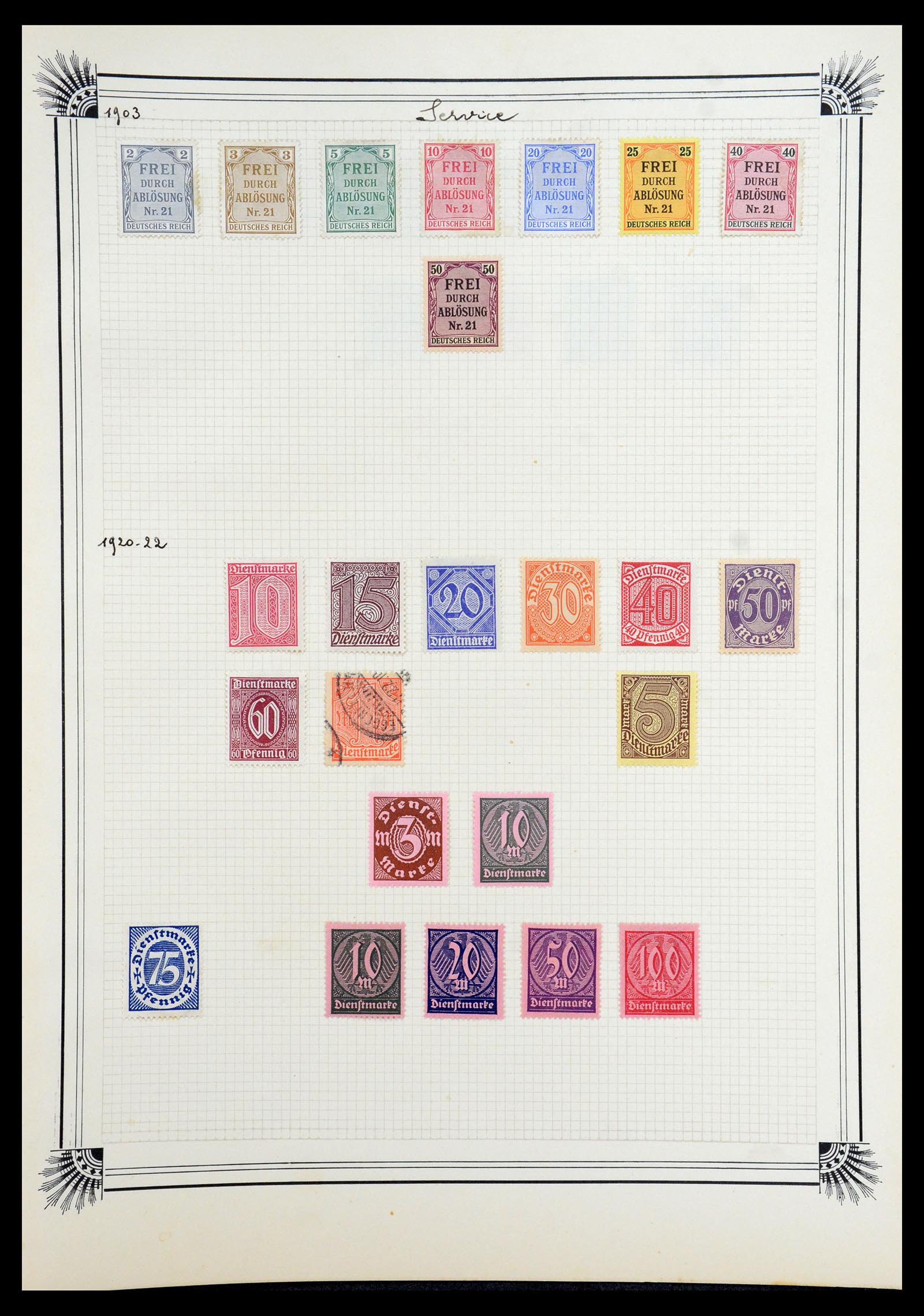 35918 085 - Postzegelverzameling 35918 Europese landen 1849-1940.