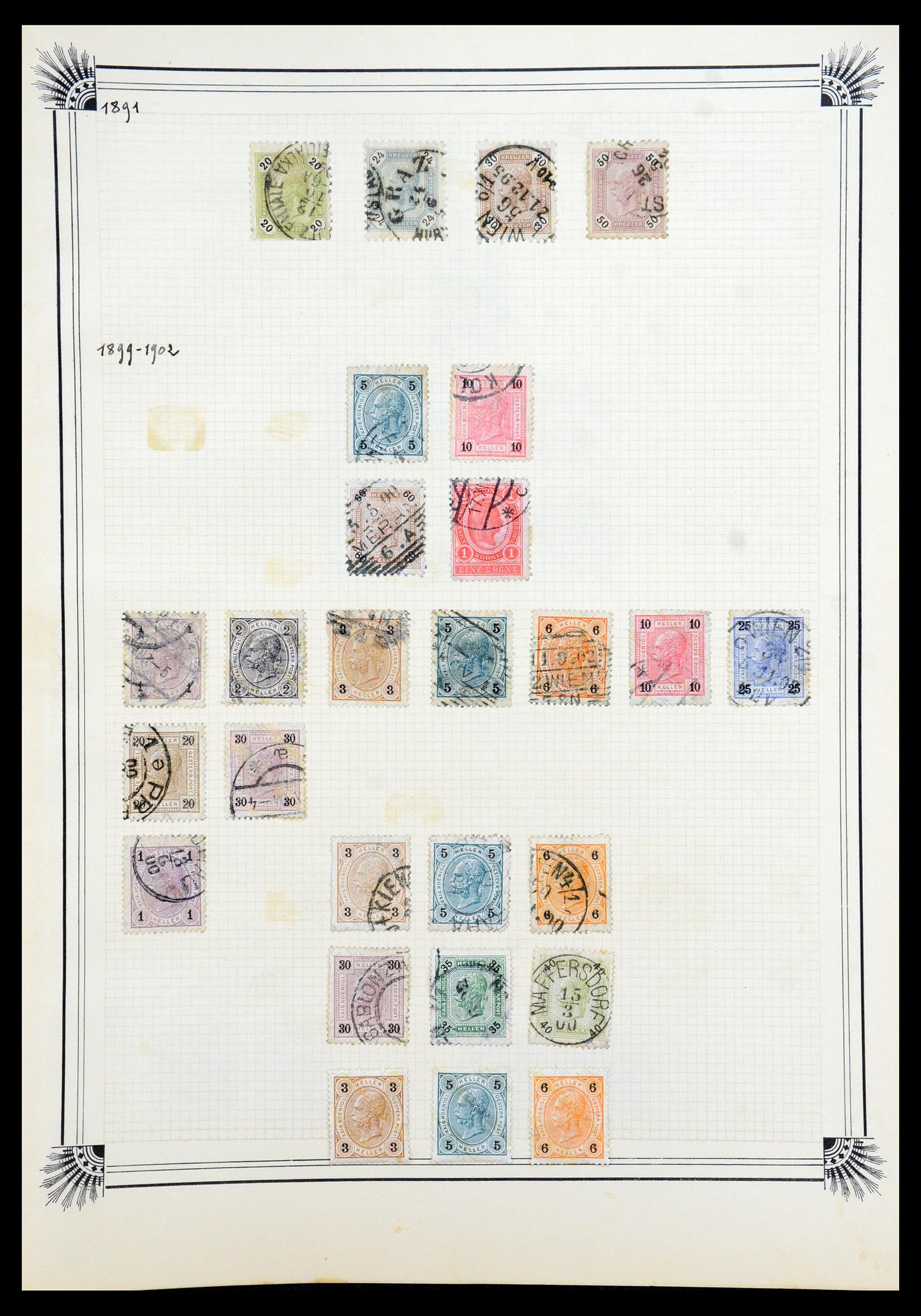 35918 088 - Postzegelverzameling 35918 Europese landen 1849-1940.