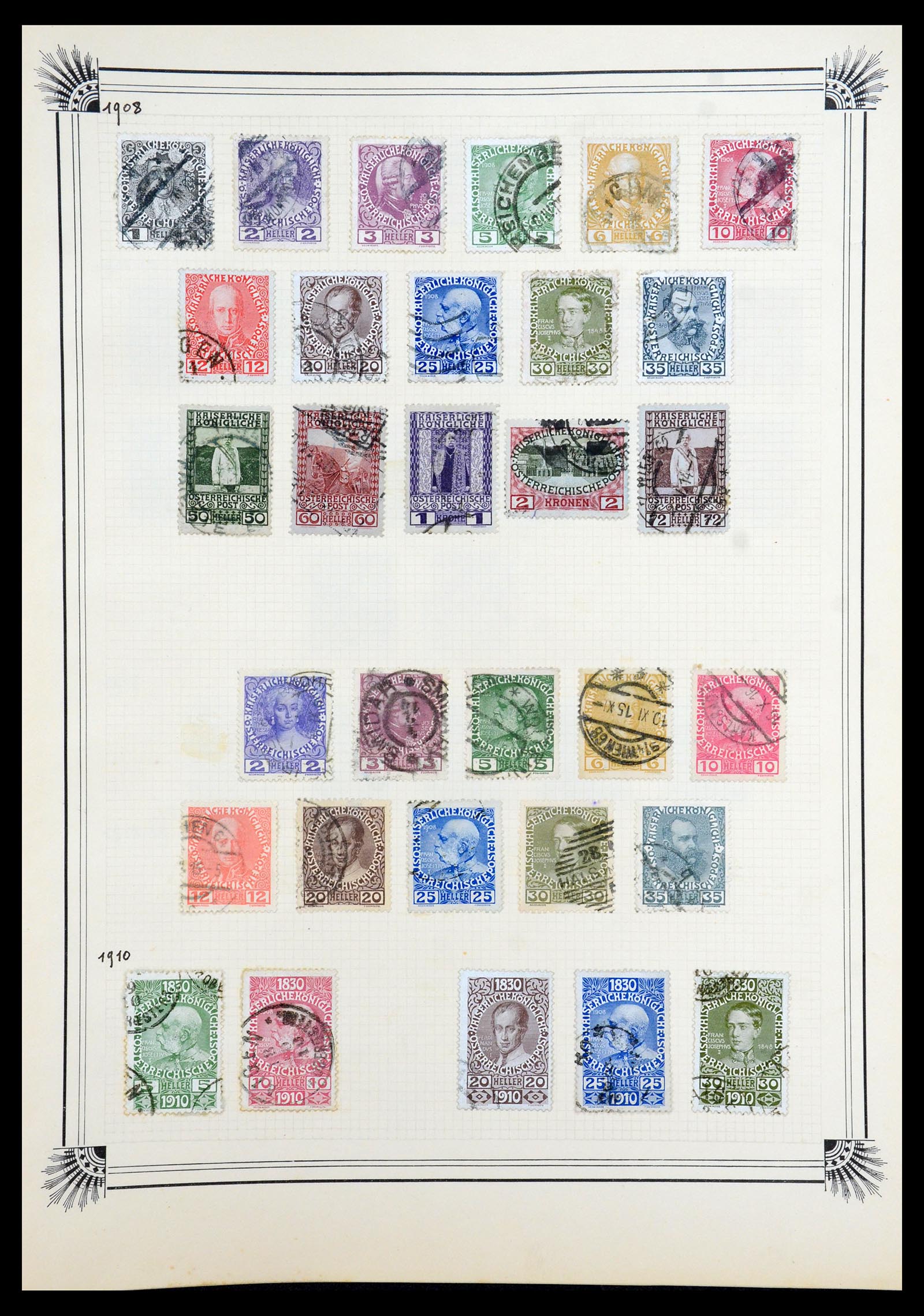 35918 090 - Postzegelverzameling 35918 Europese landen 1849-1940.