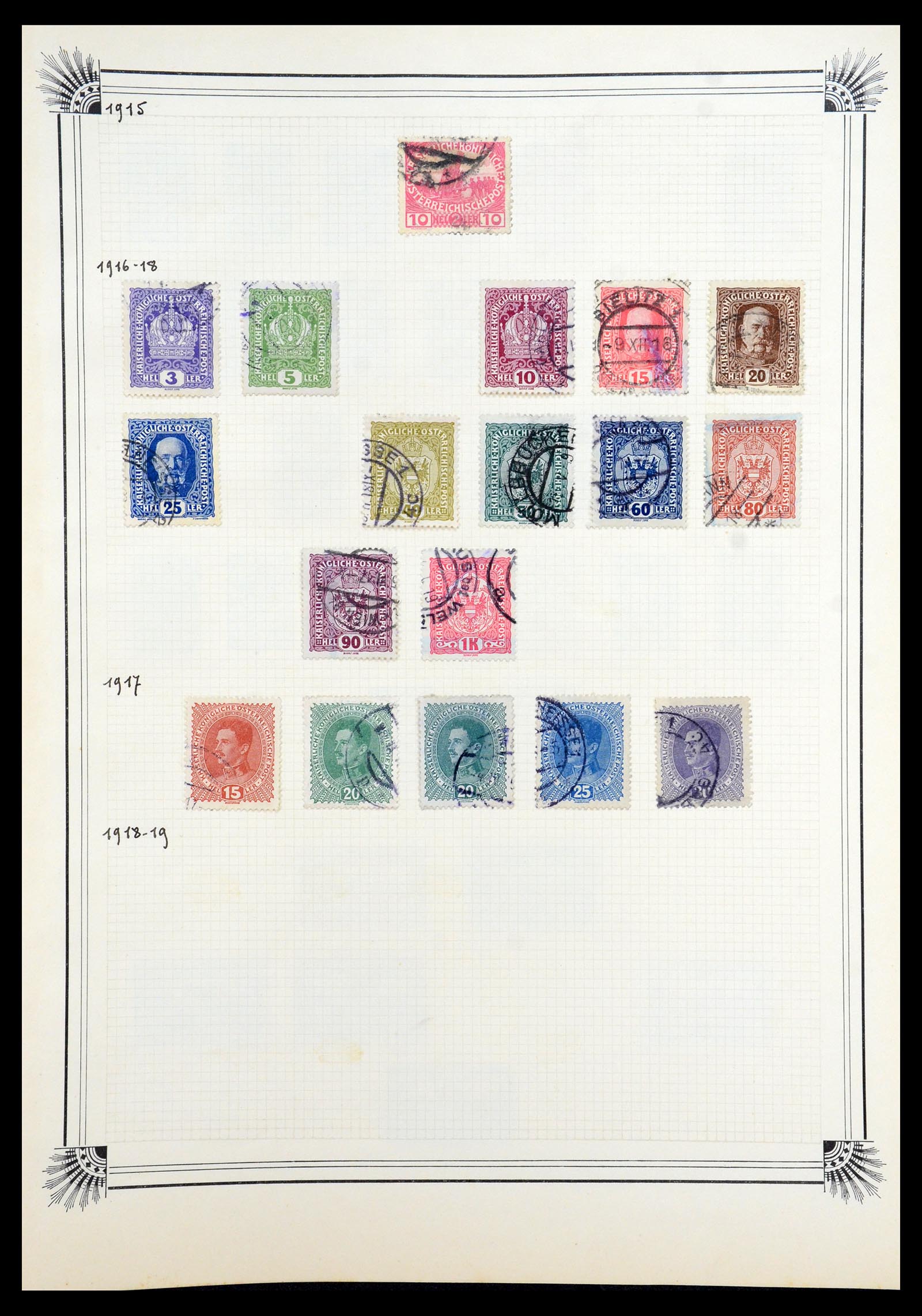 35918 091 - Postzegelverzameling 35918 Europese landen 1849-1940.