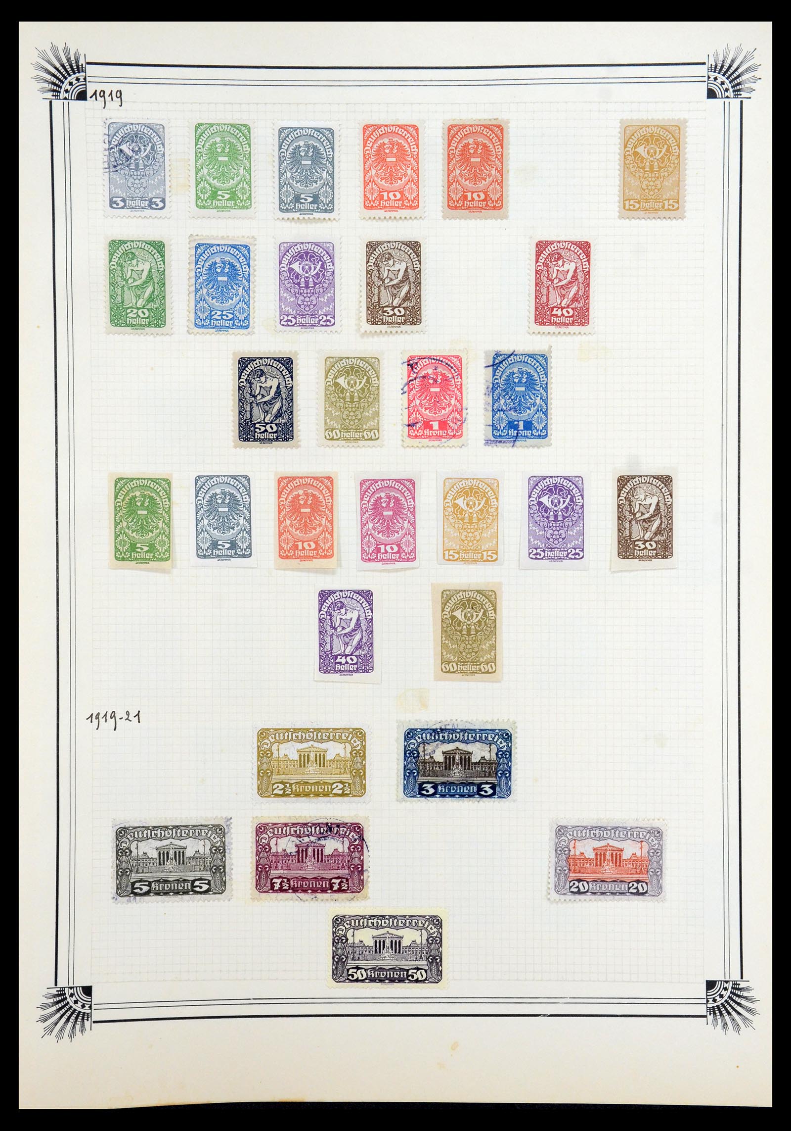 35918 092 - Postzegelverzameling 35918 Europese landen 1849-1940.