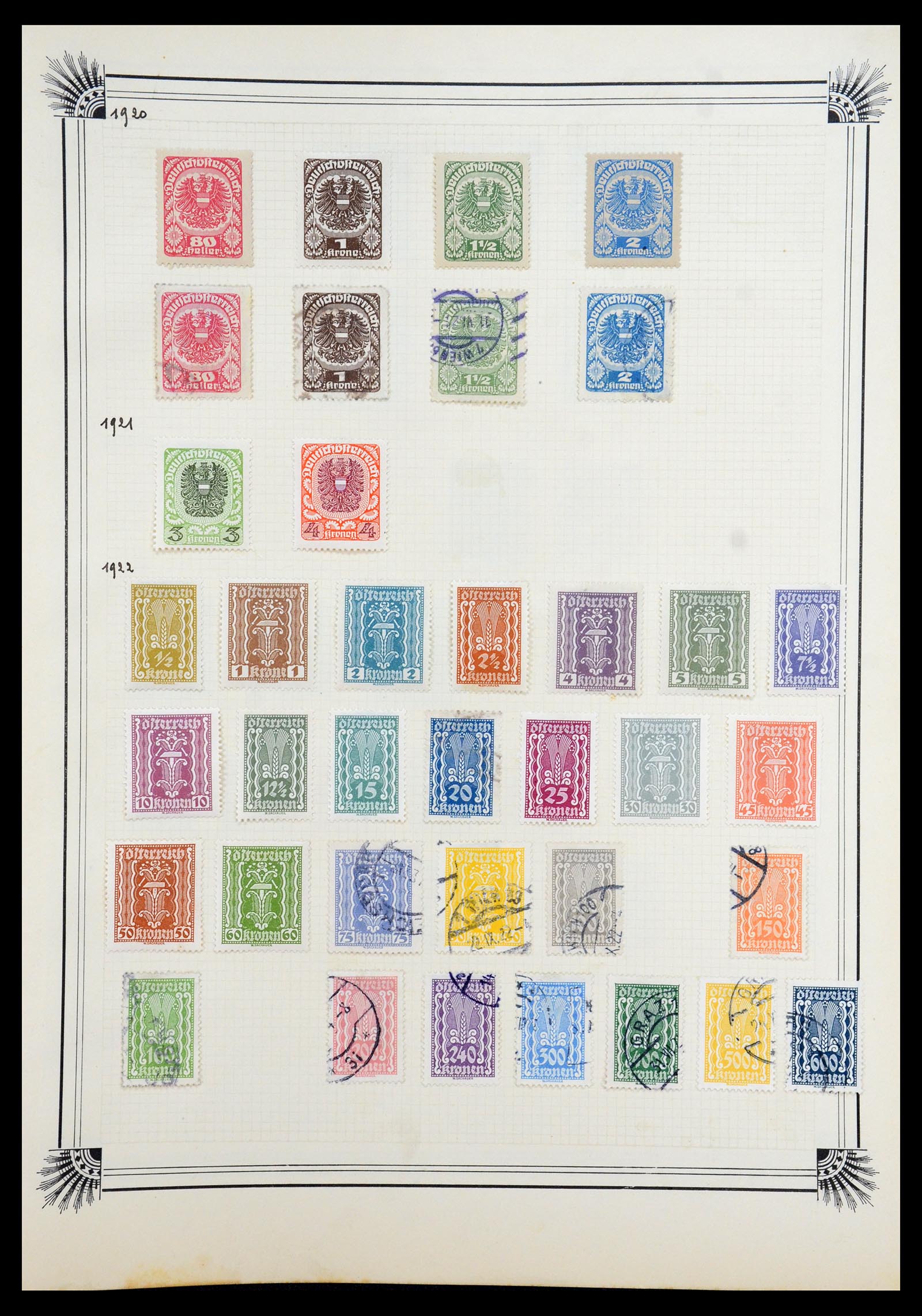 35918 093 - Postzegelverzameling 35918 Europese landen 1849-1940.