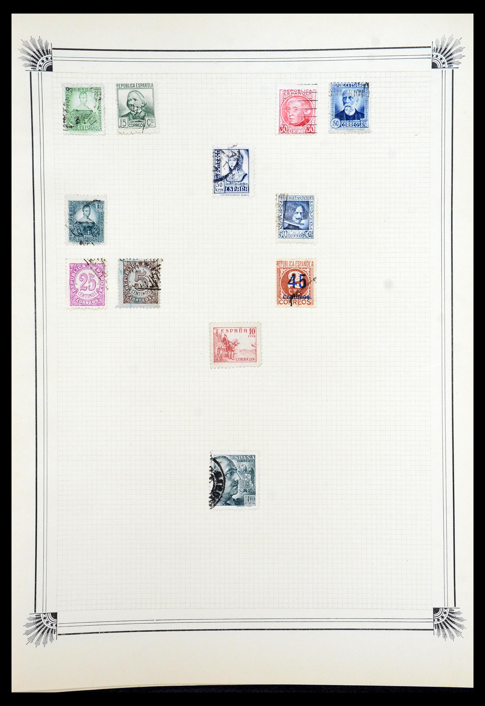 35918 105 - Postzegelverzameling 35918 Europese landen 1849-1940.