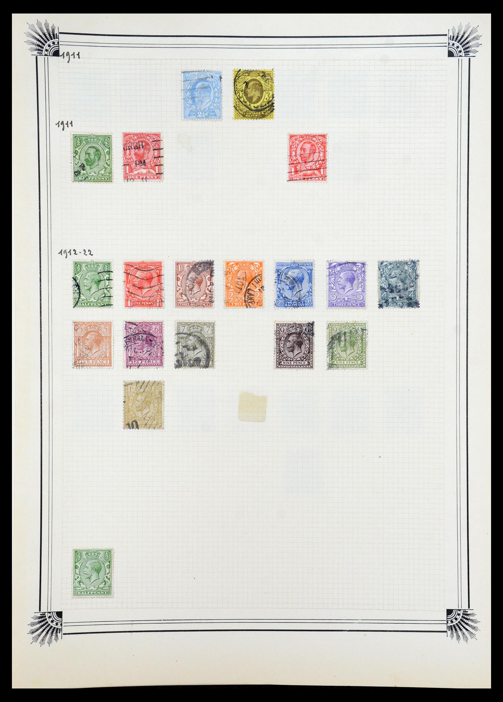 35918 128 - Postzegelverzameling 35918 Europese landen 1849-1940.