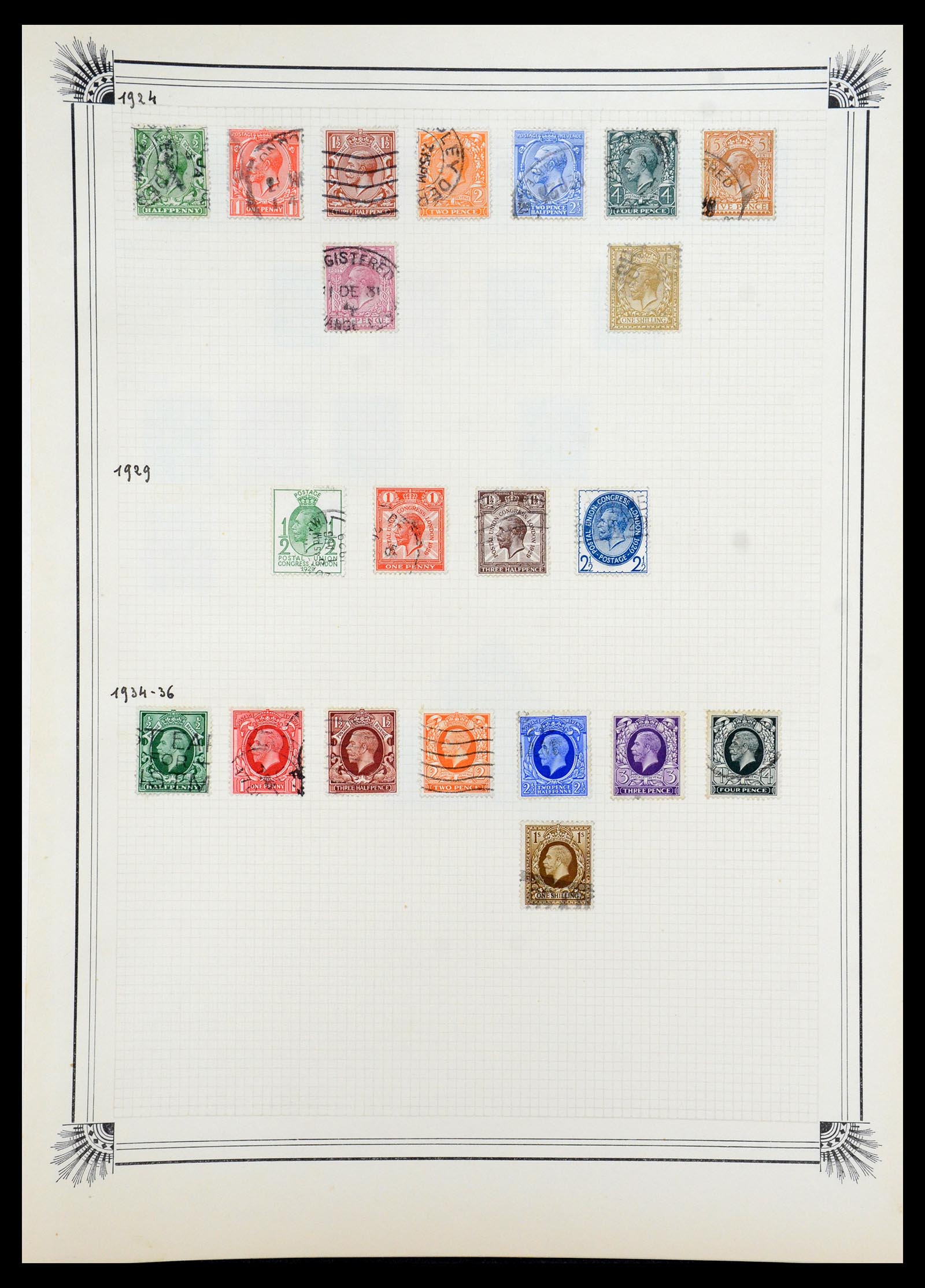 35918 129 - Postzegelverzameling 35918 Europese landen 1849-1940.