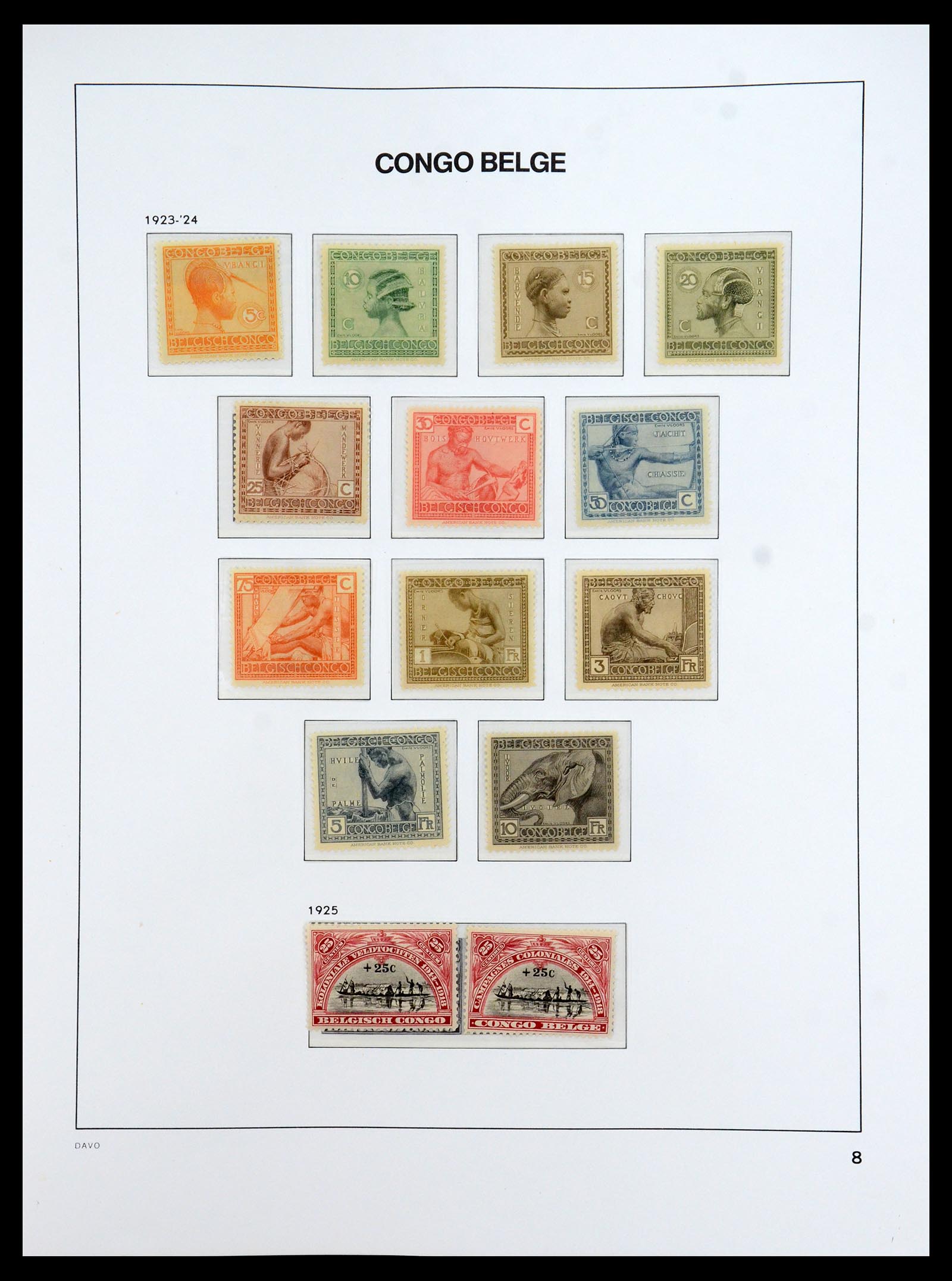 35920 007 - Stamp Collection 35920 Belgian Congo 1894-1960.
