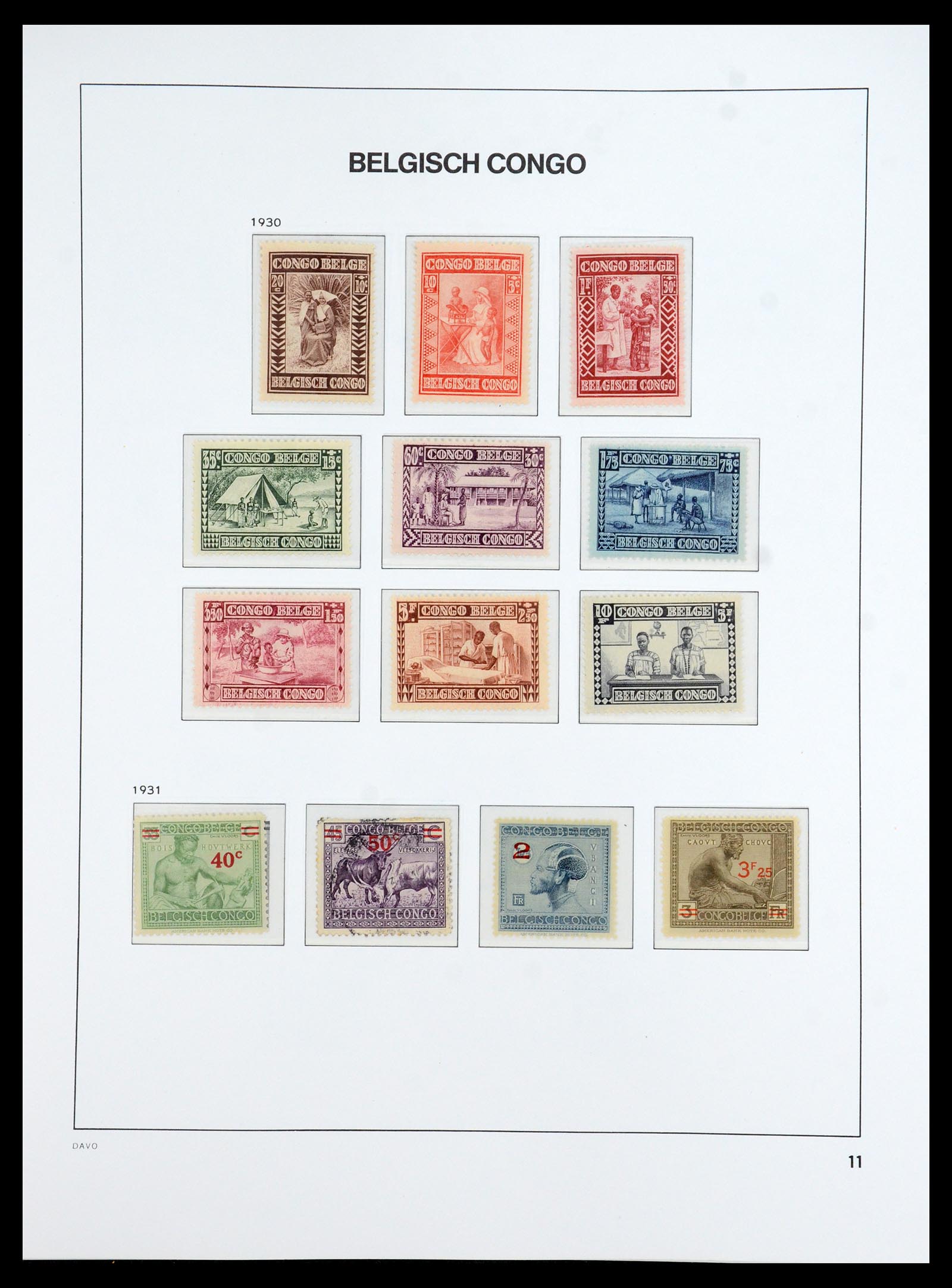 35920 010 - Stamp Collection 35920 Belgian Congo 1894-1960.