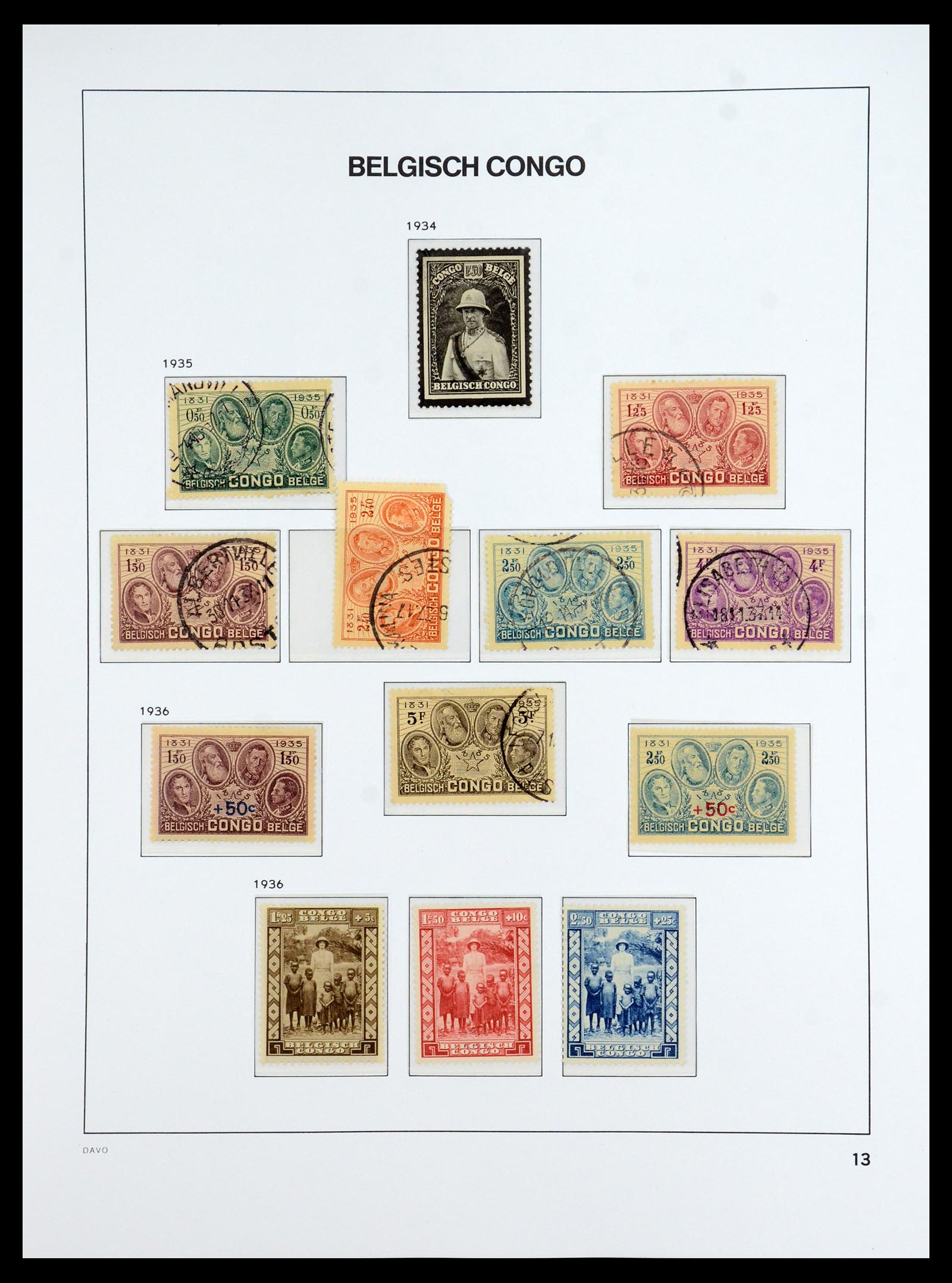 35920 012 - Stamp Collection 35920 Belgian Congo 1894-1960.