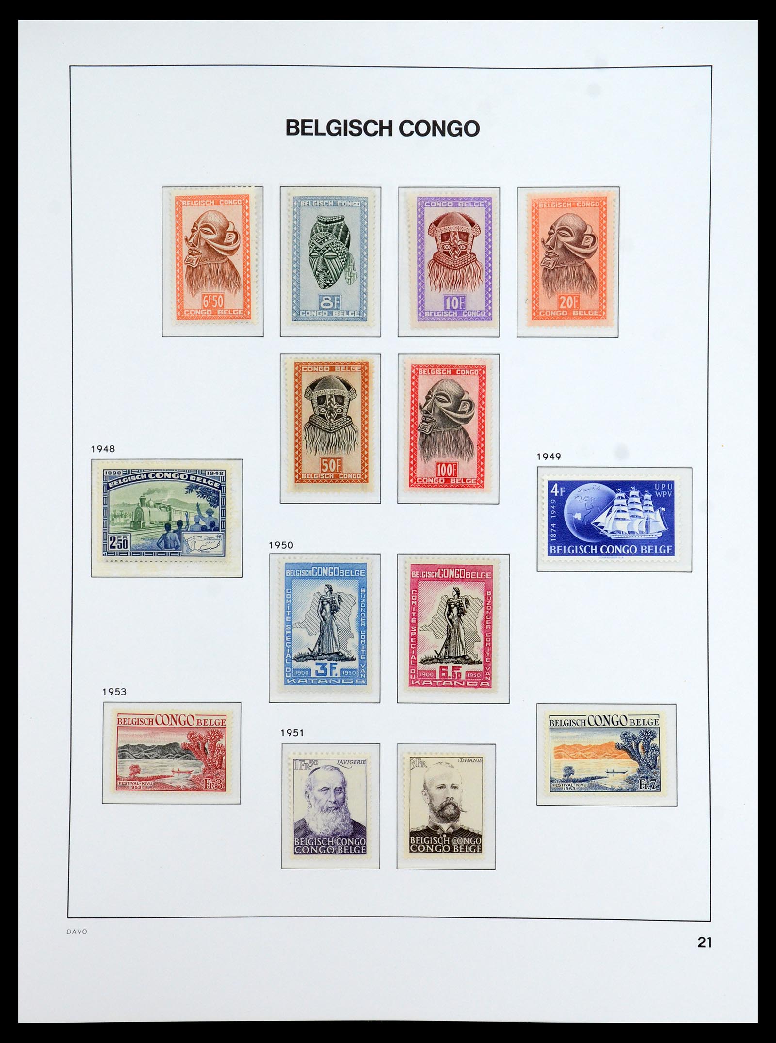35920 022 - Stamp Collection 35920 Belgian Congo 1894-1960.