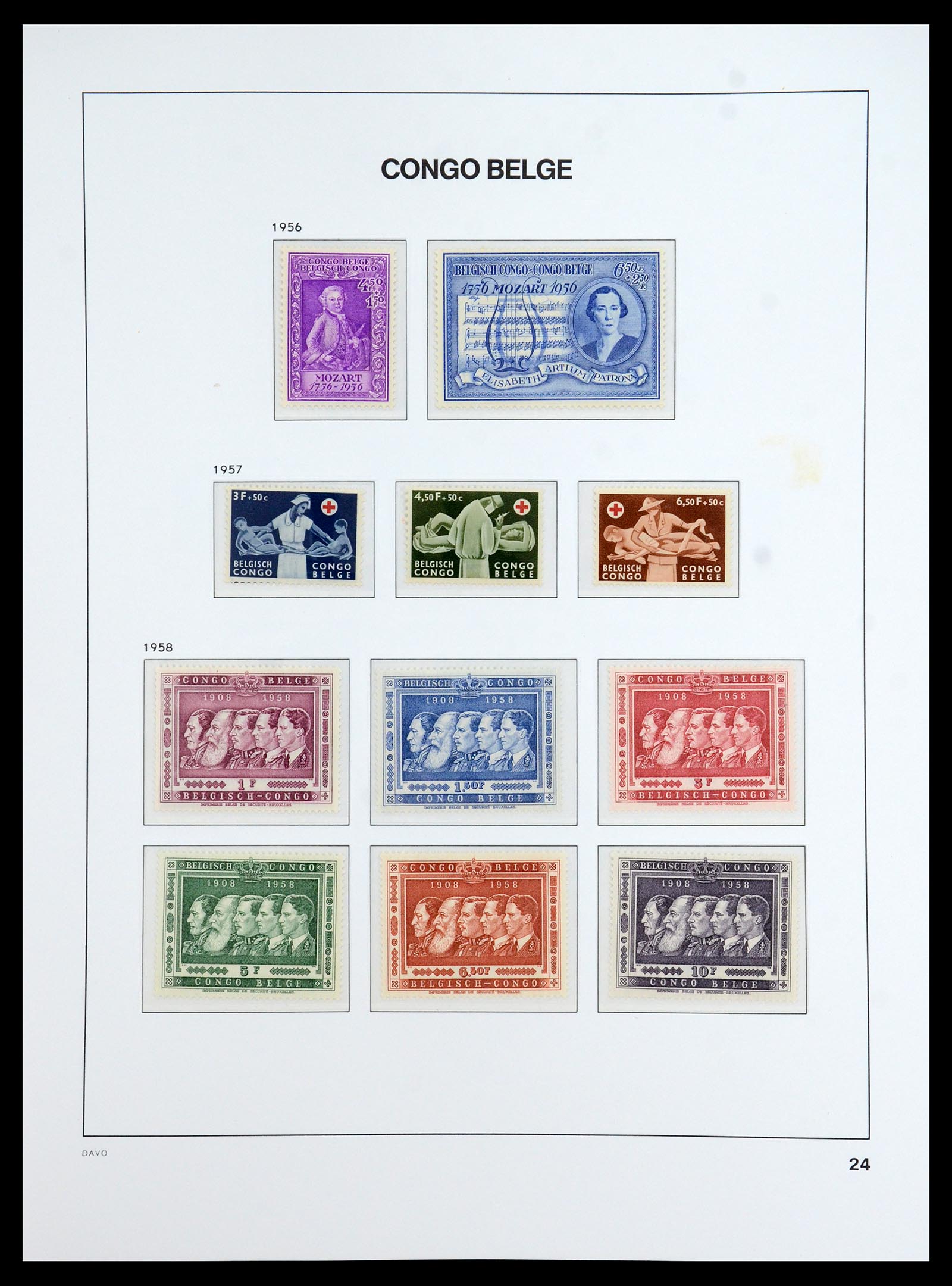 35920 025 - Stamp Collection 35920 Belgian Congo 1894-1960.