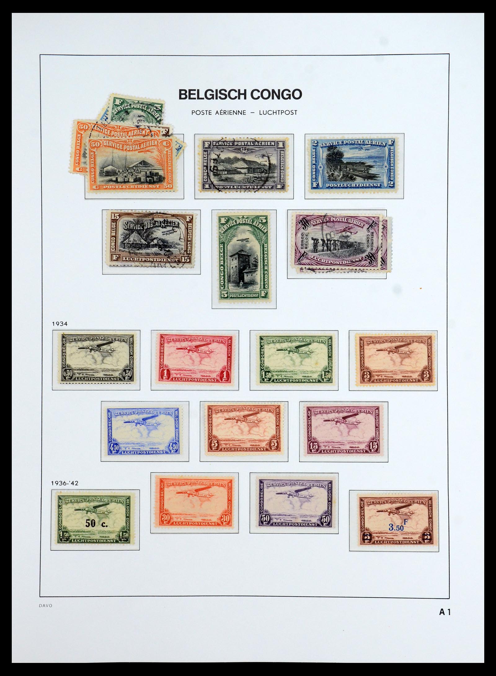 35920 028 - Stamp Collection 35920 Belgian Congo 1894-1960.