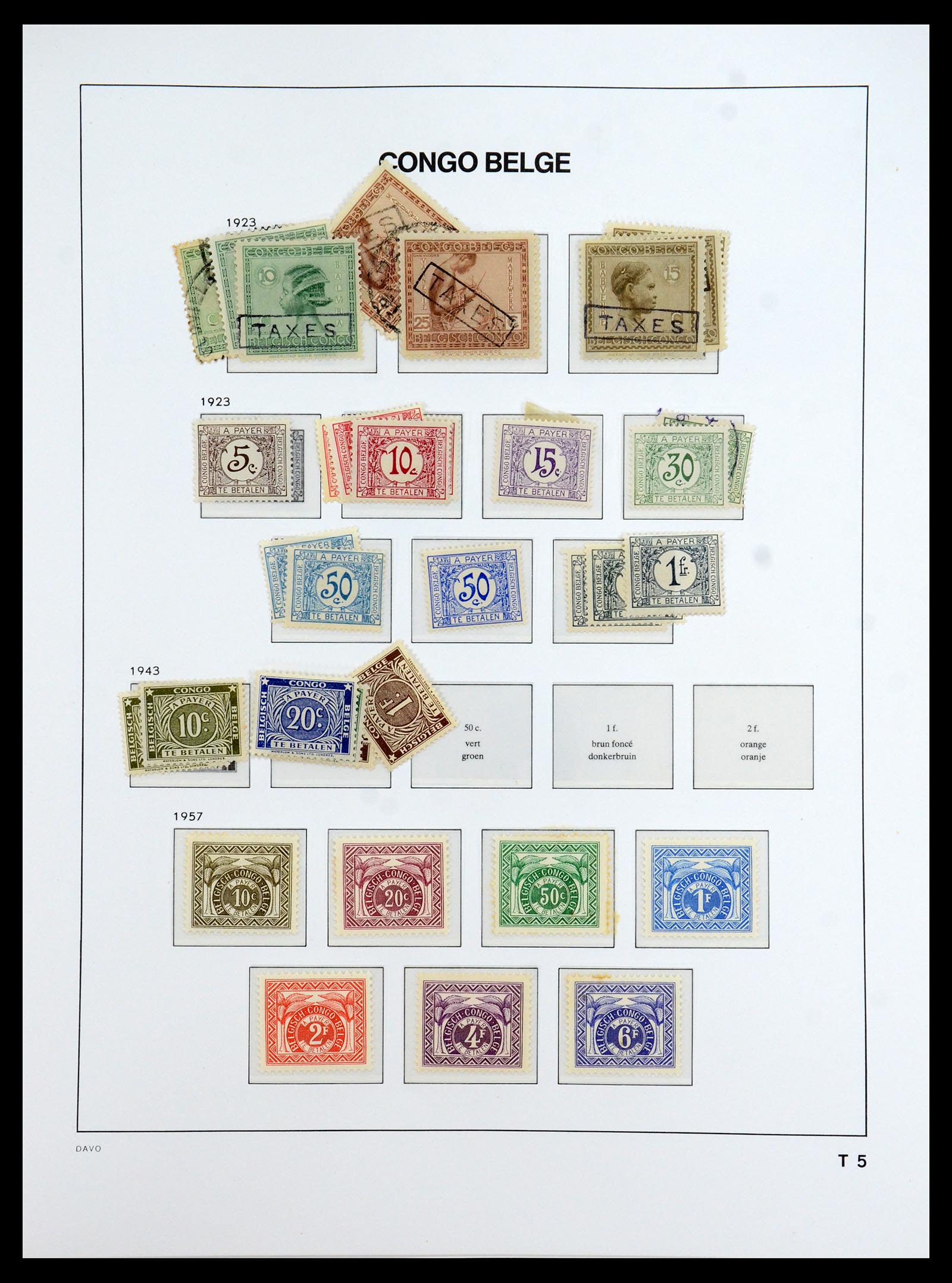 35920 033 - Stamp Collection 35920 Belgian Congo 1894-1960.