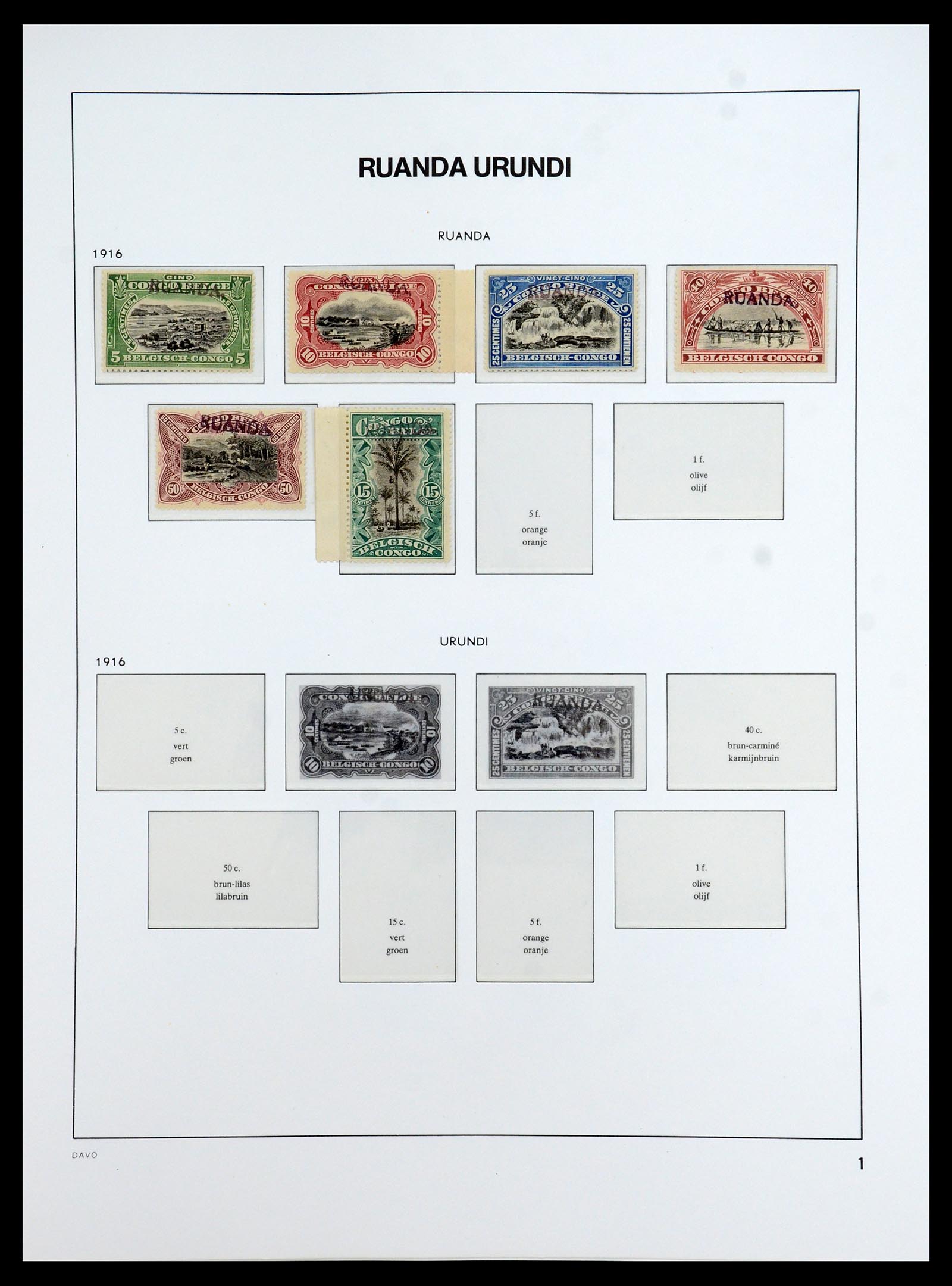 35920 034 - Stamp Collection 35920 Belgian Congo 1894-1960.