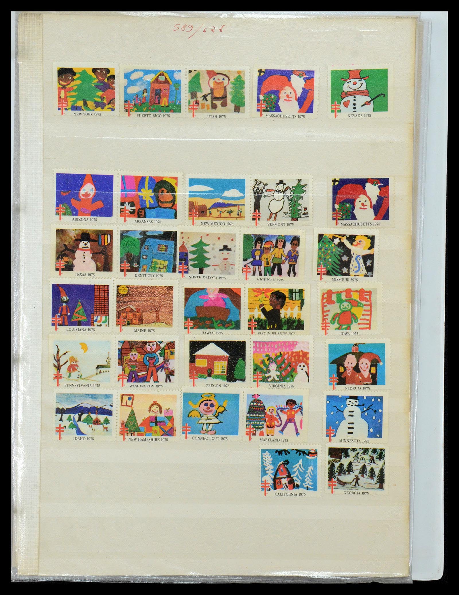 35922 038 - Postzegelverzameling 35922 USA cinderella's 1932-1980.